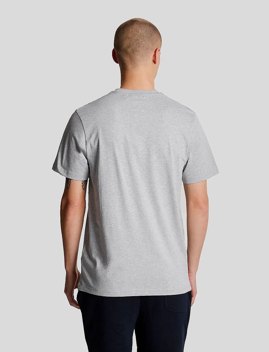 Lyle & Scott - Plain T-Shirt - kortærmede t-shirts - light grey marl - 3