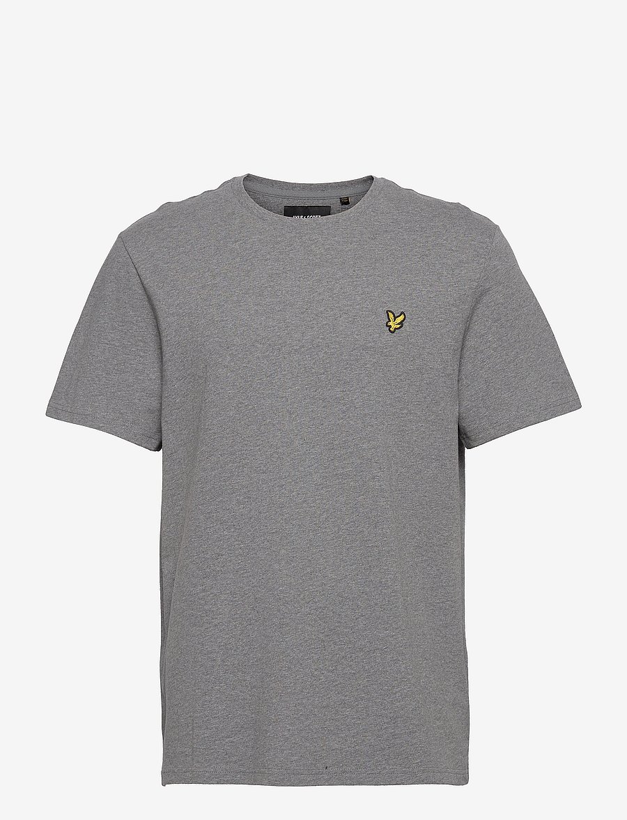 Lyle & Scott - Plain T-Shirt - stutterma bolir - mid grey marl - 1