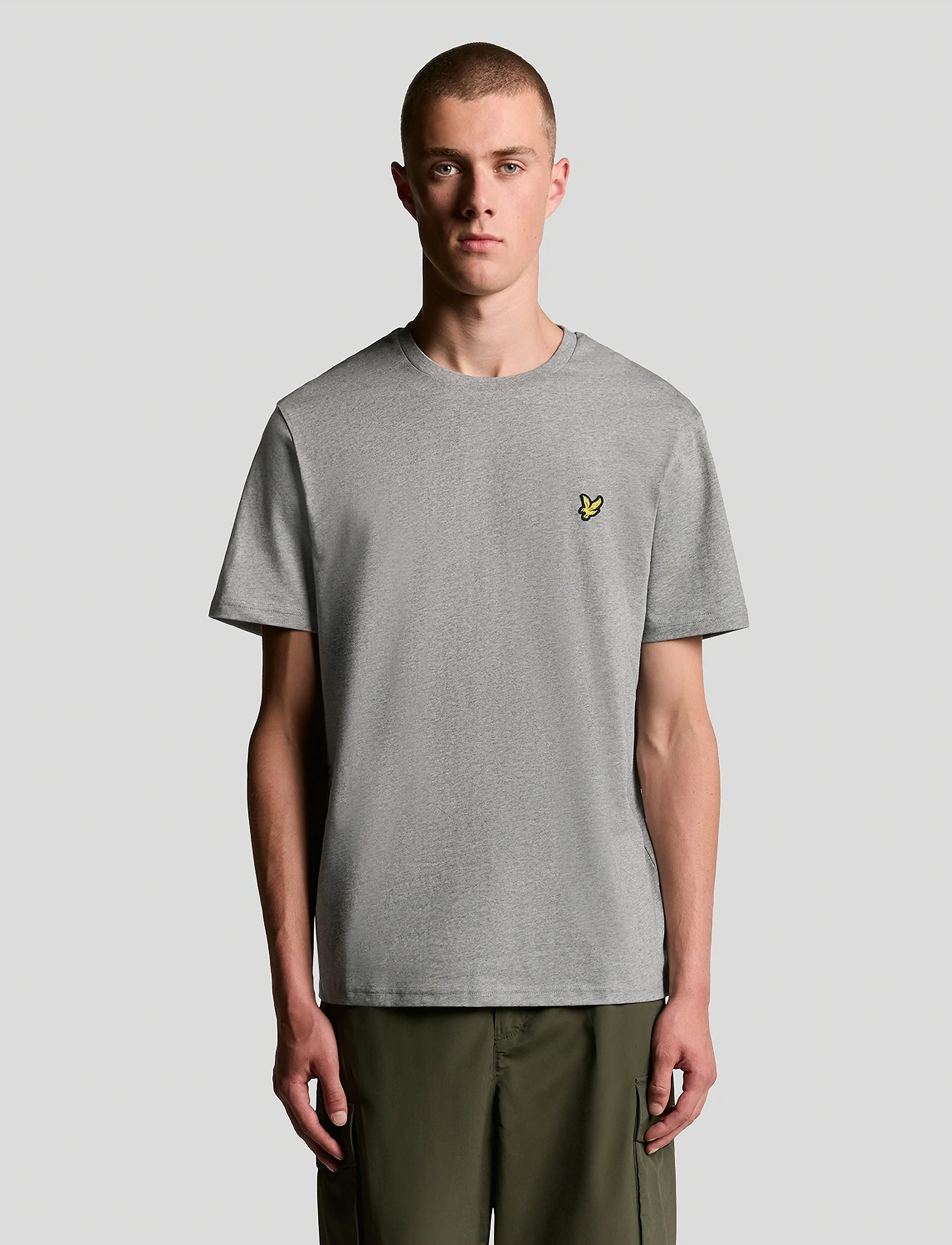 Lyle & Scott Plain T-Shirt, XL, T-shirts, Grau - Short-sleeved, Männerswear