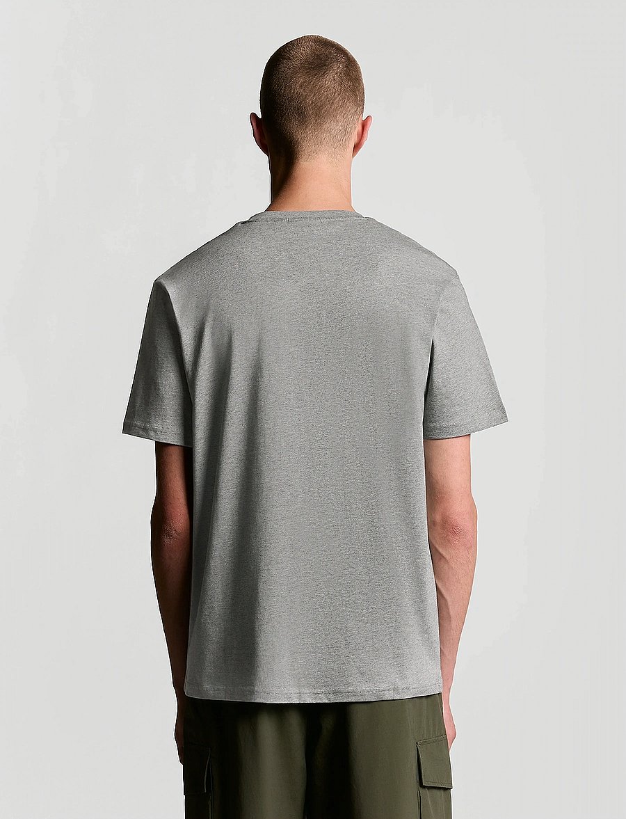 Lyle & Scott - Plain T-Shirt - stutterma bolir - mid grey marl - 3
