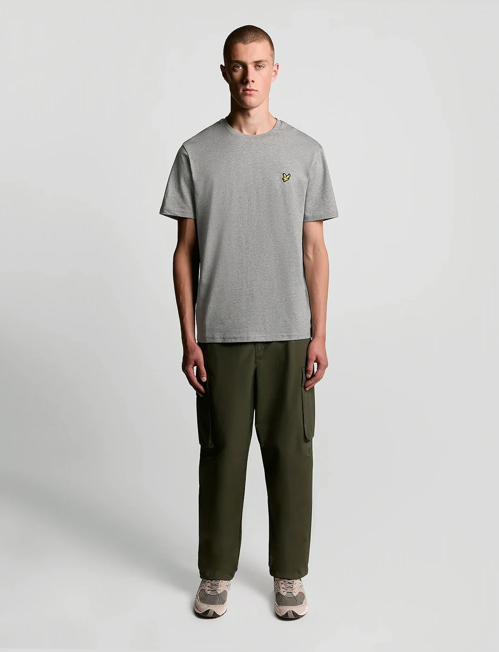 Lyle & Scott - Plain T-Shirt - kortærmede t-shirts - mid grey marl - 4