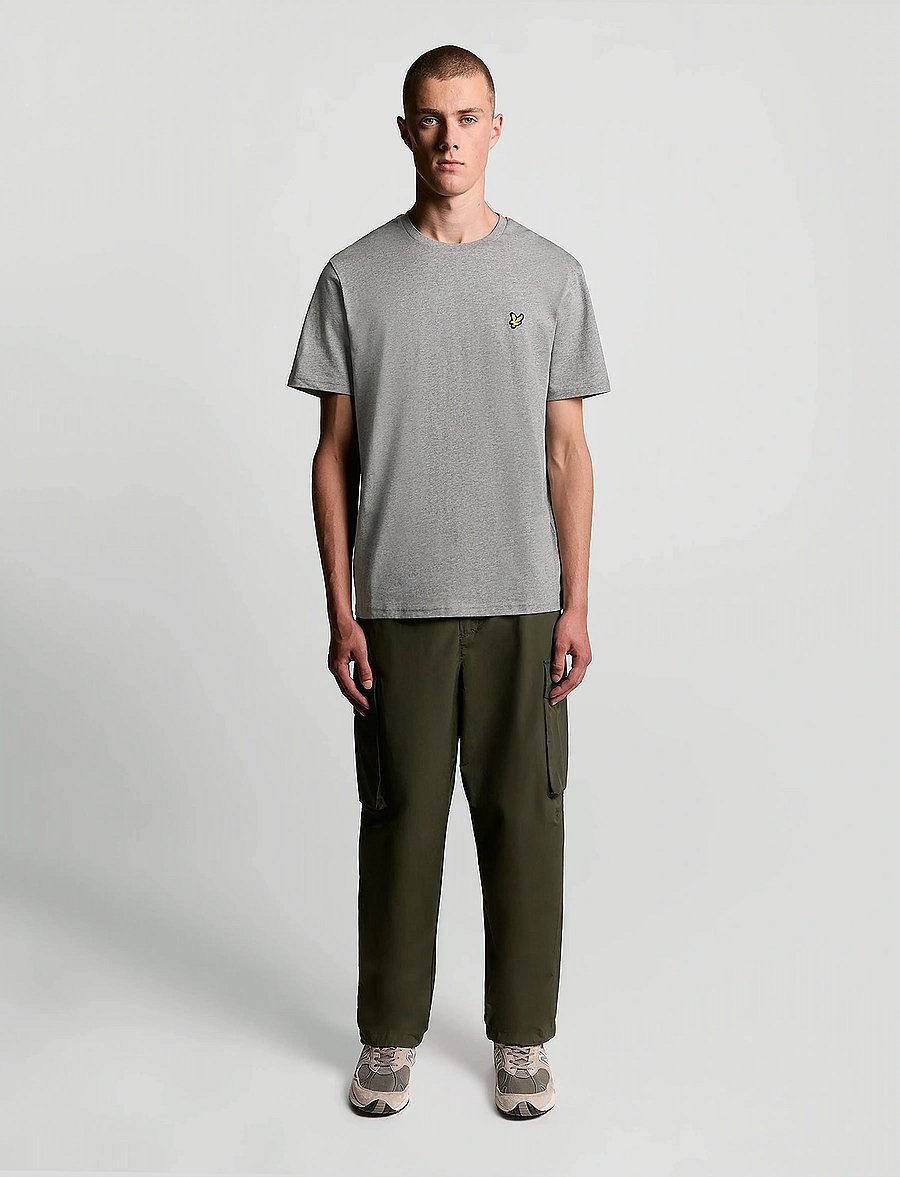 Lyle & Scott - Plain T-Shirt - stutterma bolir - mid grey marl - 4