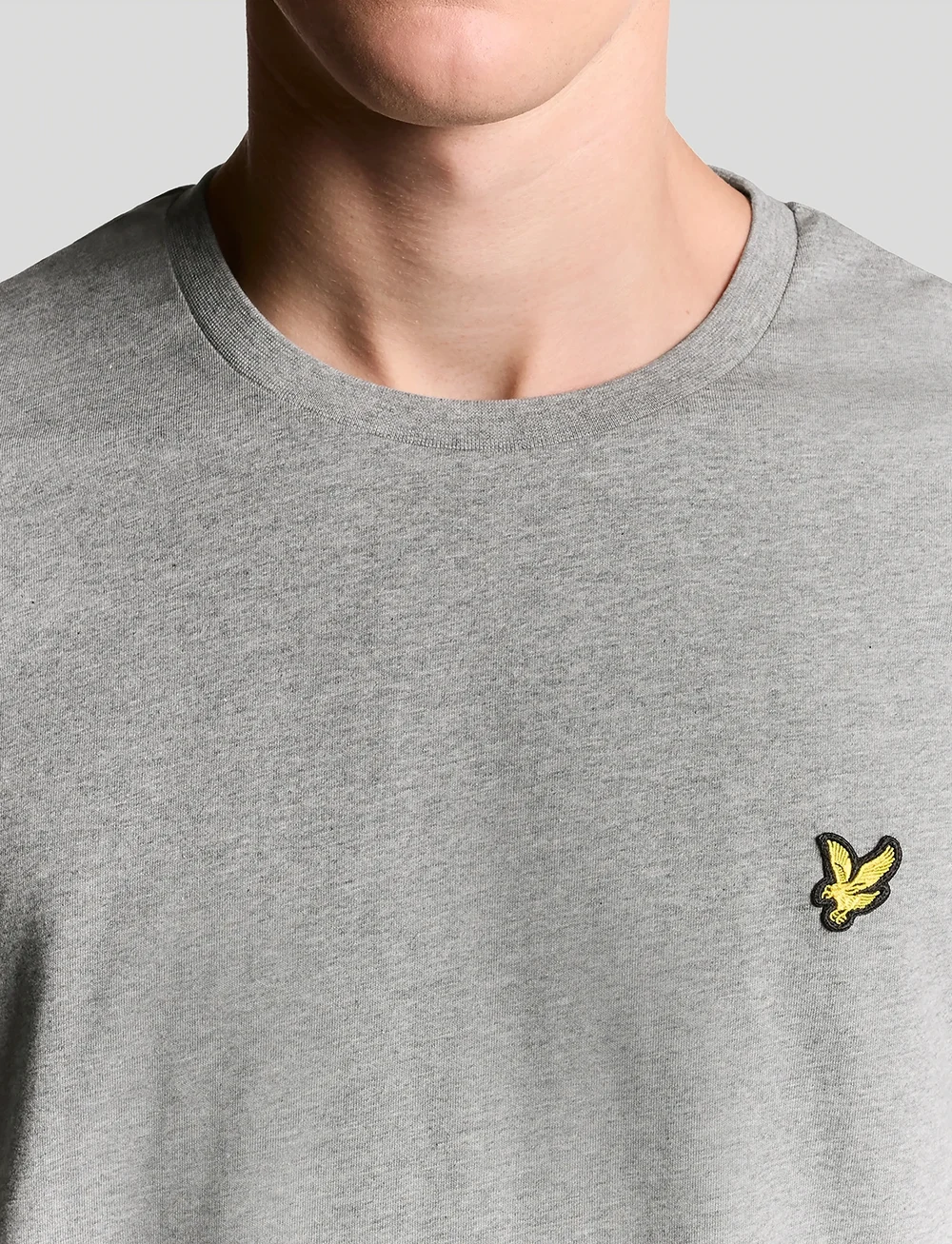 Lyle & Scott - Plain T-Shirt - kortærmede t-shirts - mid grey marl - 5