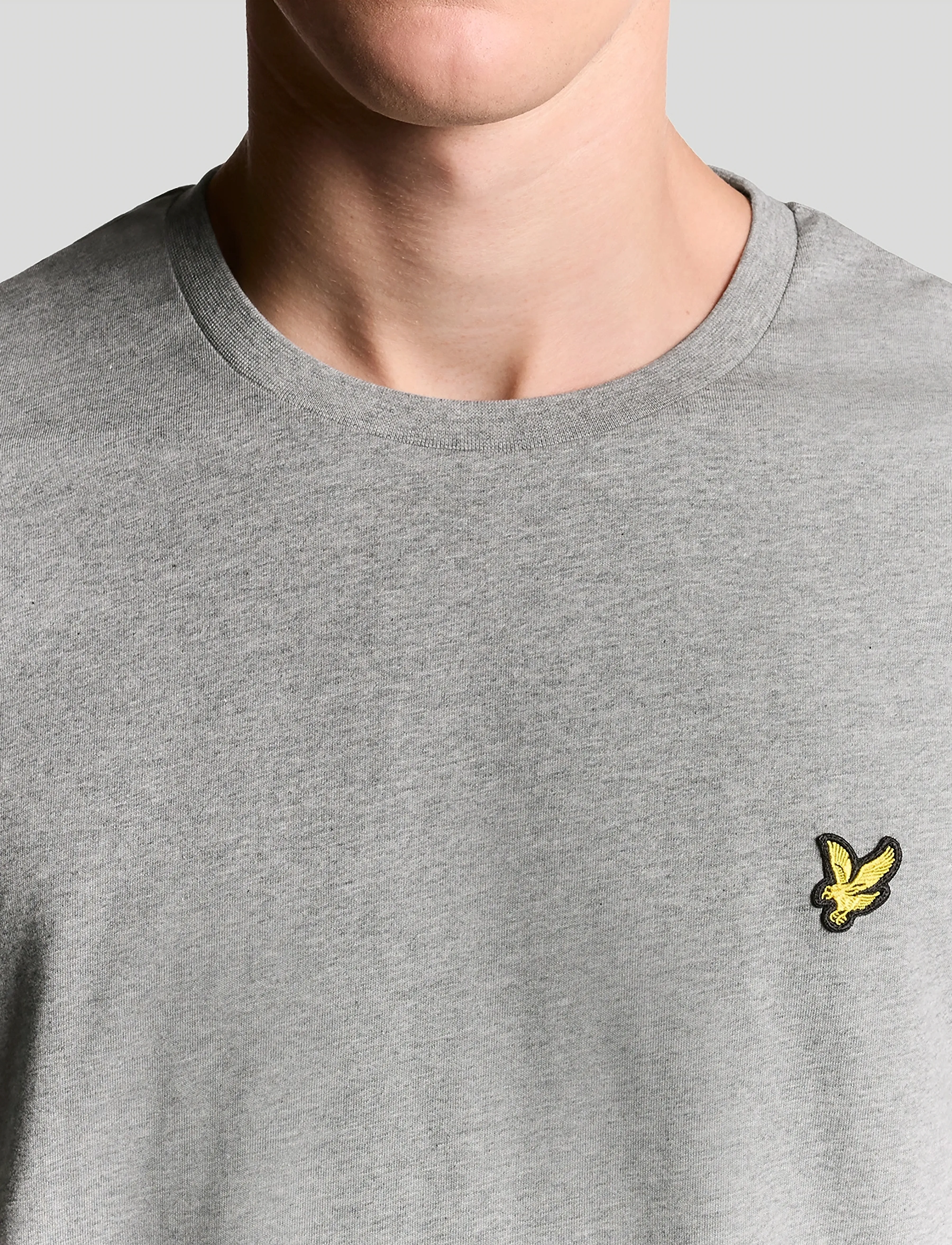 Lyle & Scott - Plain T-Shirt - stutterma bolir - mid grey marl - 5
