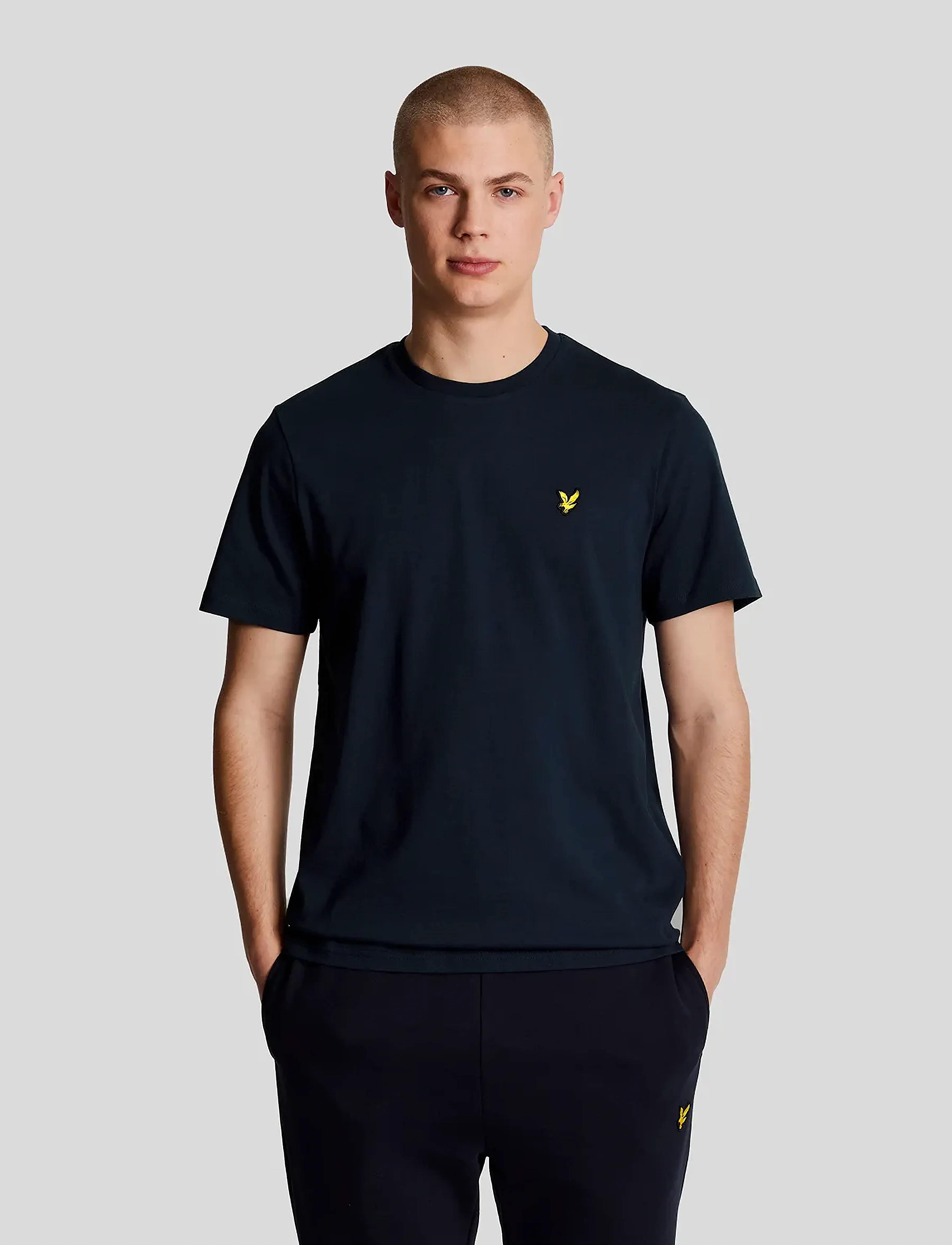 Lyle & Scott Plain T-Shirt, XL, T-shirts, Marineblau - Short-sleeved, Männerswear