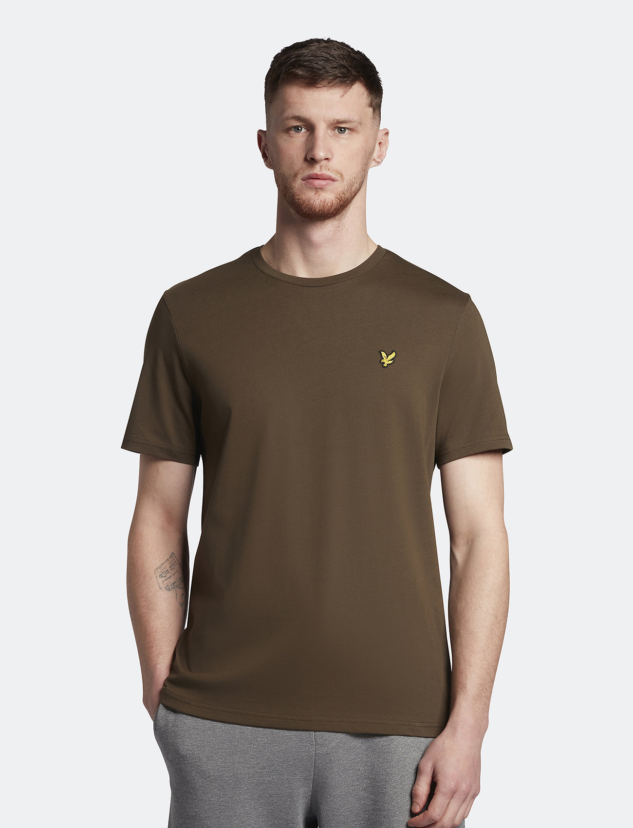 Lyle & Scott - Plain T-Shirt - lyhythihaiset - olive - 0