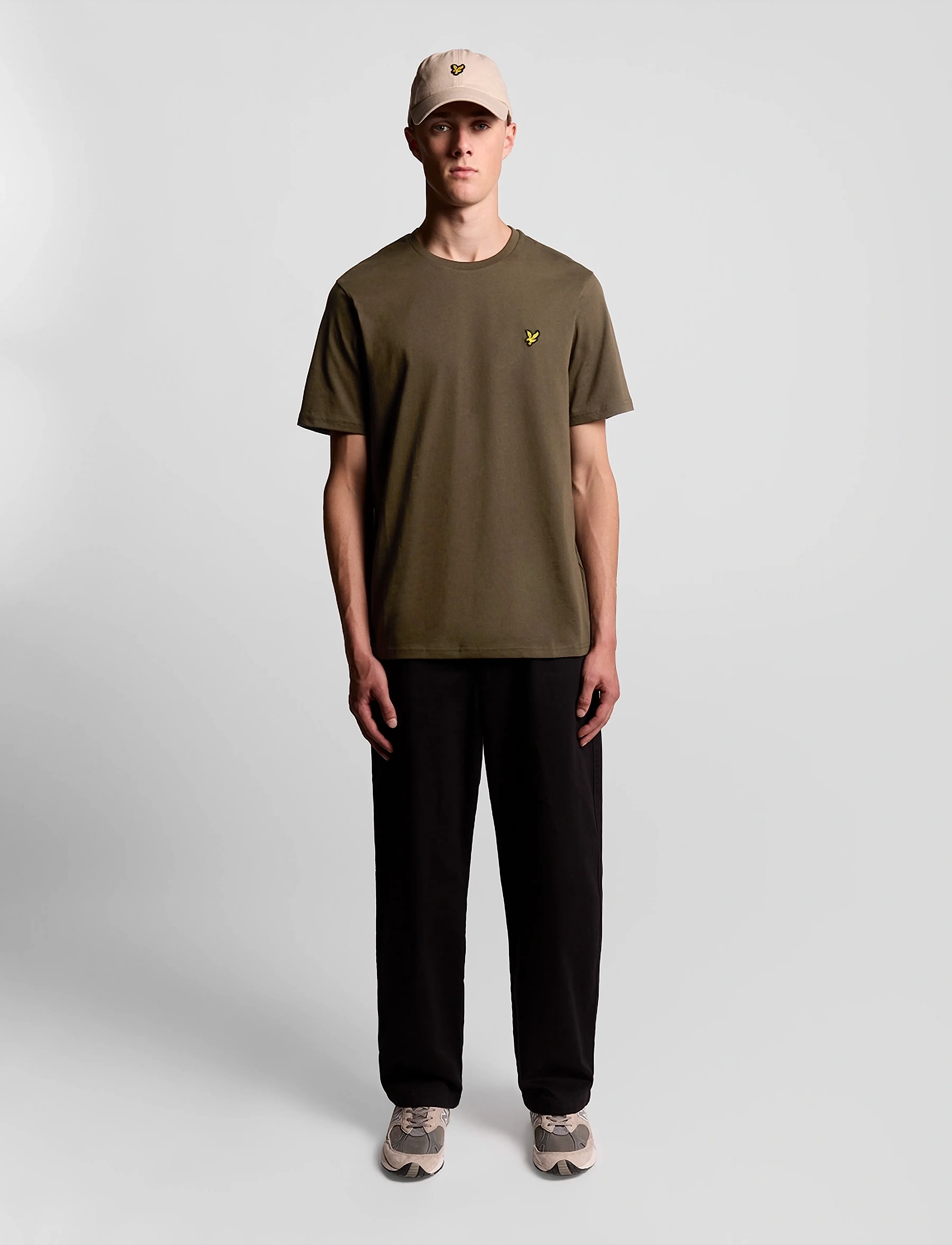 Lyle & Scott - Plain T-Shirt - short-sleeved t-shirts - w485 olive - 4