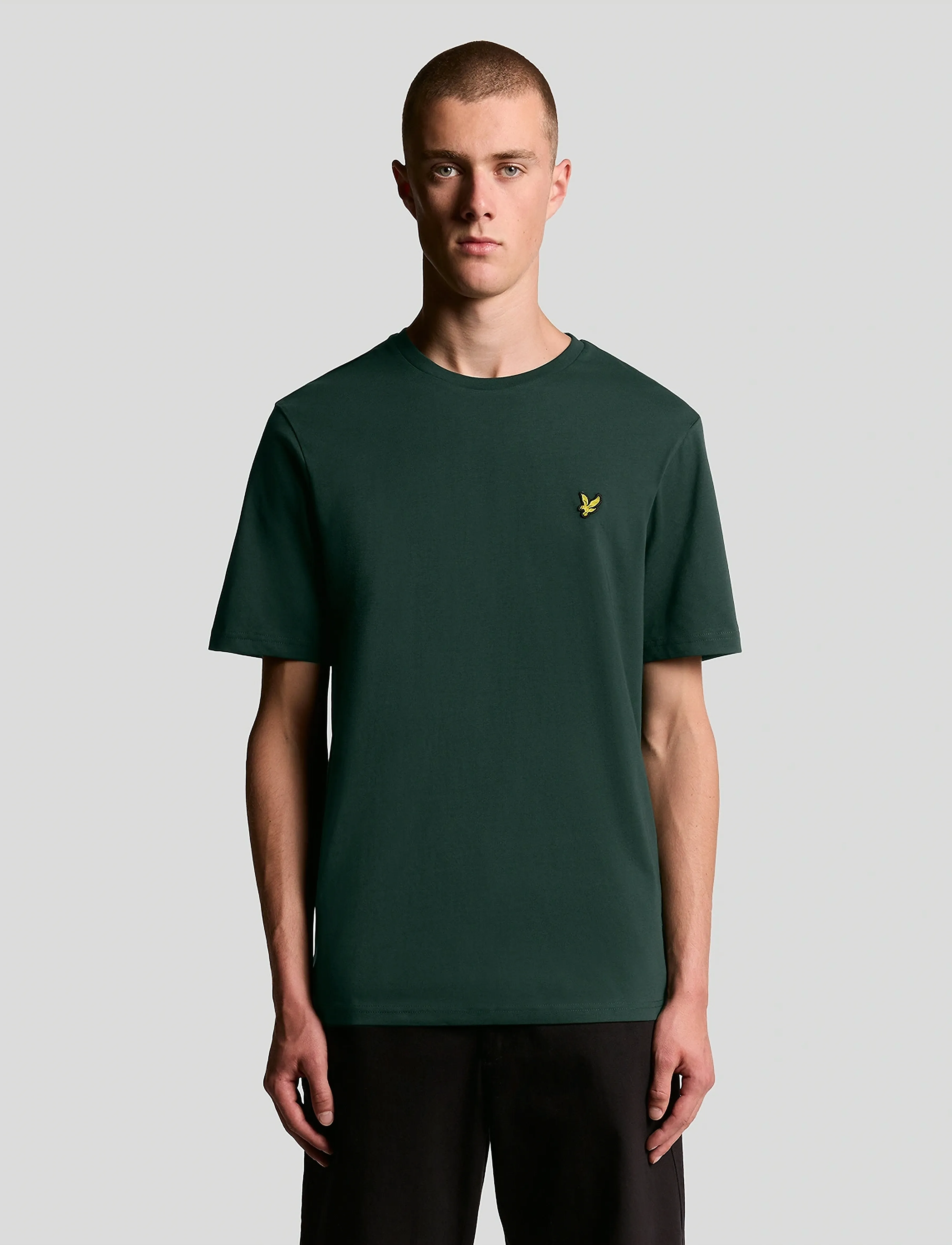 Lyle & Scott Plain T-Shirt - T-Shirts - W486 DARK GREEN / green