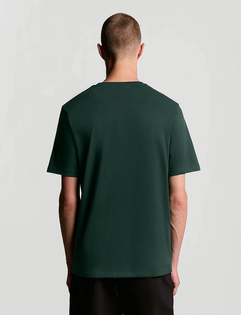Lyle & Scott - Plain T-Shirt - kortärmade t-shirts - w486 dark green - 3