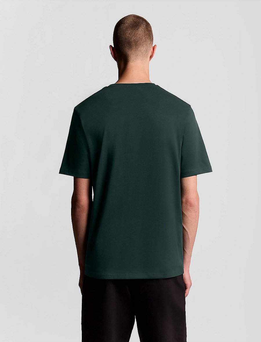 Lyle & Scott - Plain T-Shirt - kurzärmelig - w486 dark green - 3