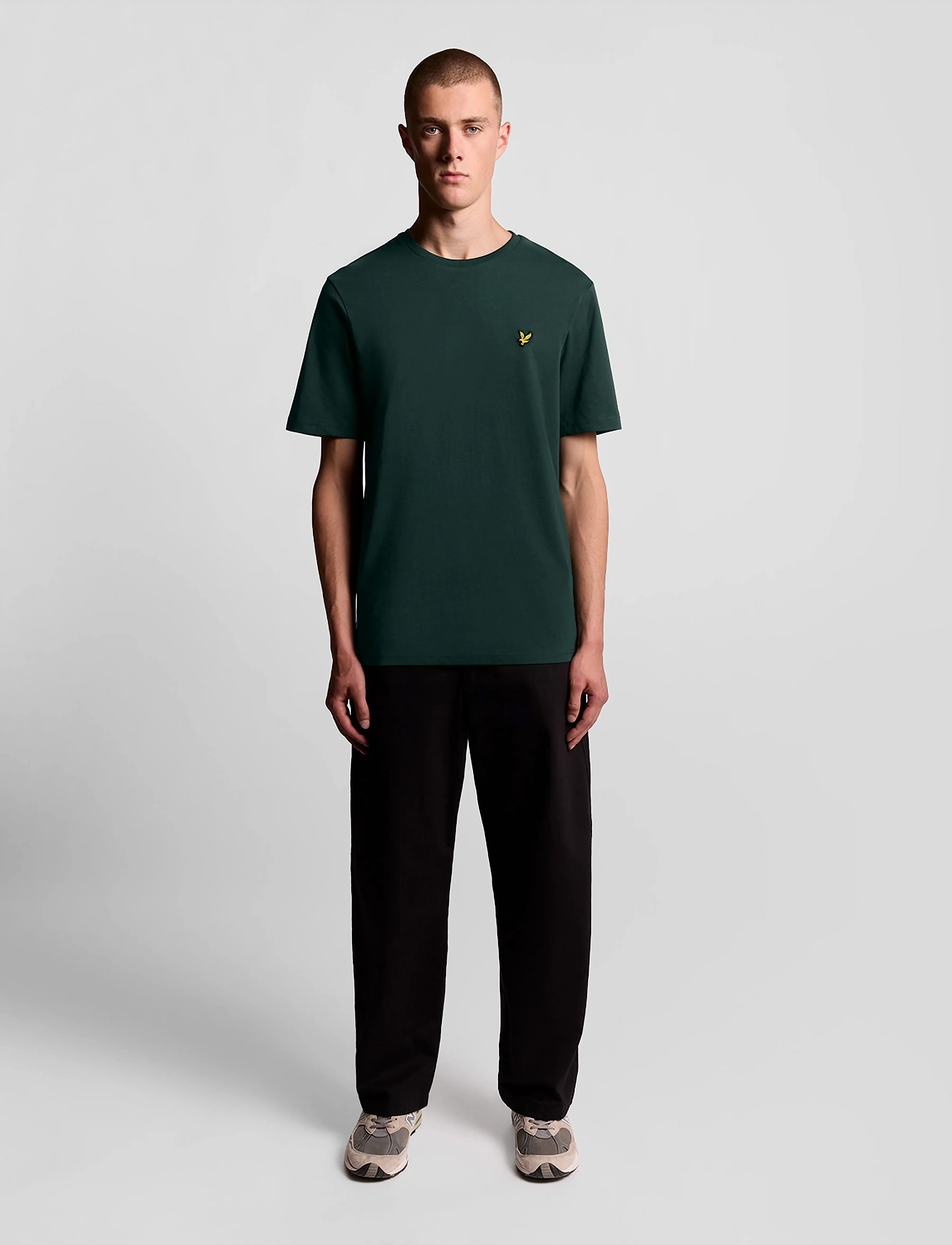 Lyle & Scott - Plain T-Shirt - kurzärmelig - w486 dark green - 4