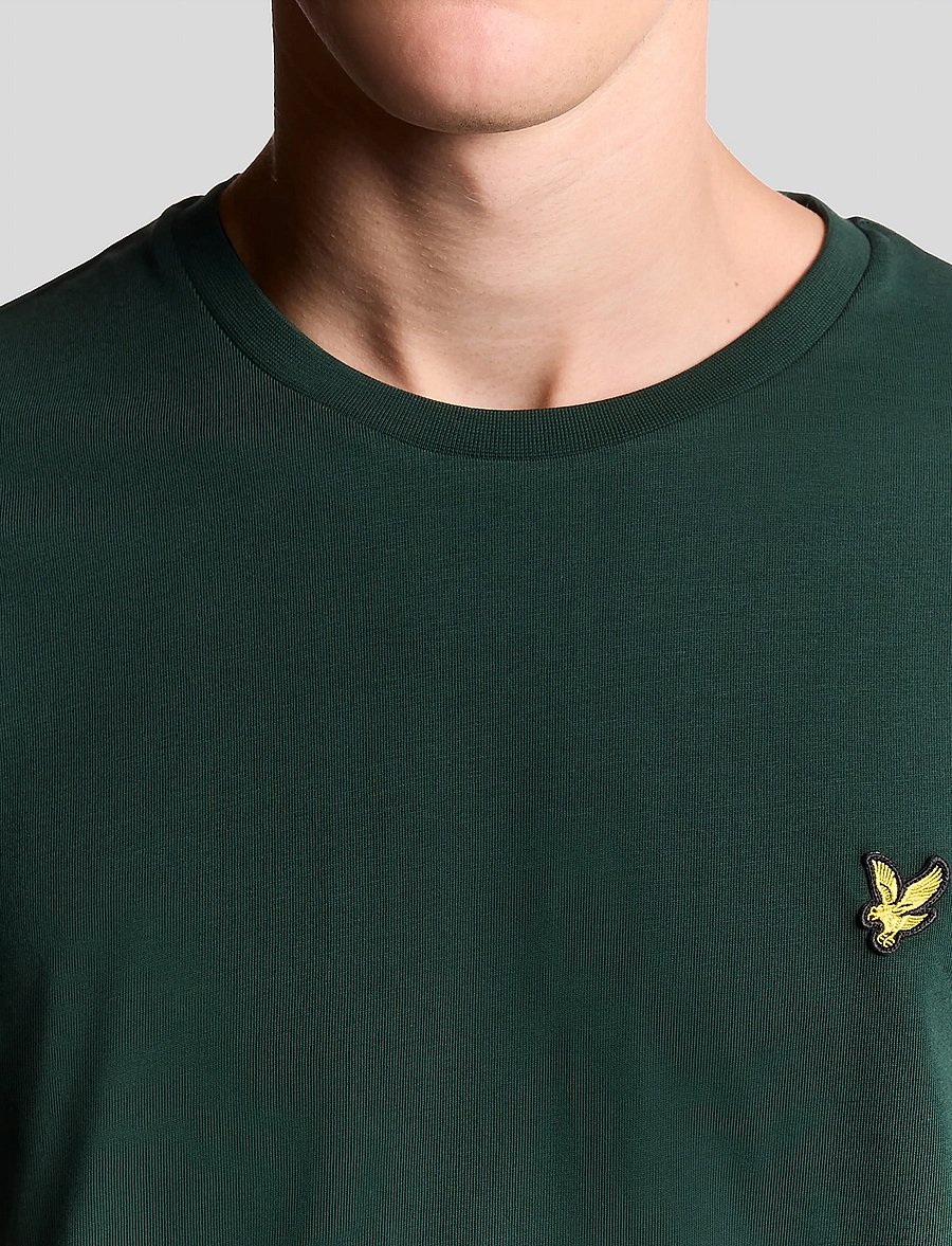 Lyle & Scott - Plain T-Shirt - kurzärmelig - w486 dark green - 5