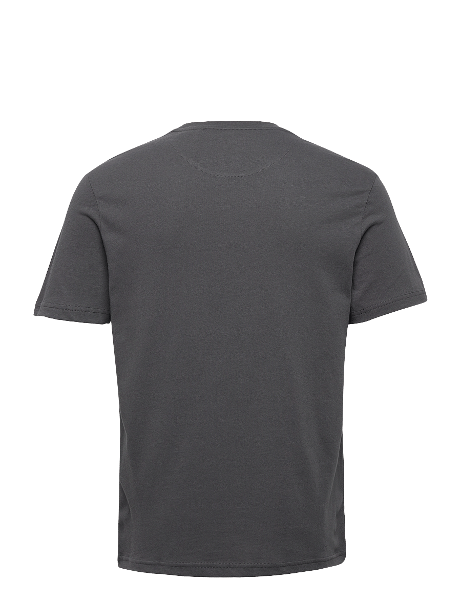 Lyle & Scott - Plain T-Shirt - kurzärmelig - w635 gunmetal - 2