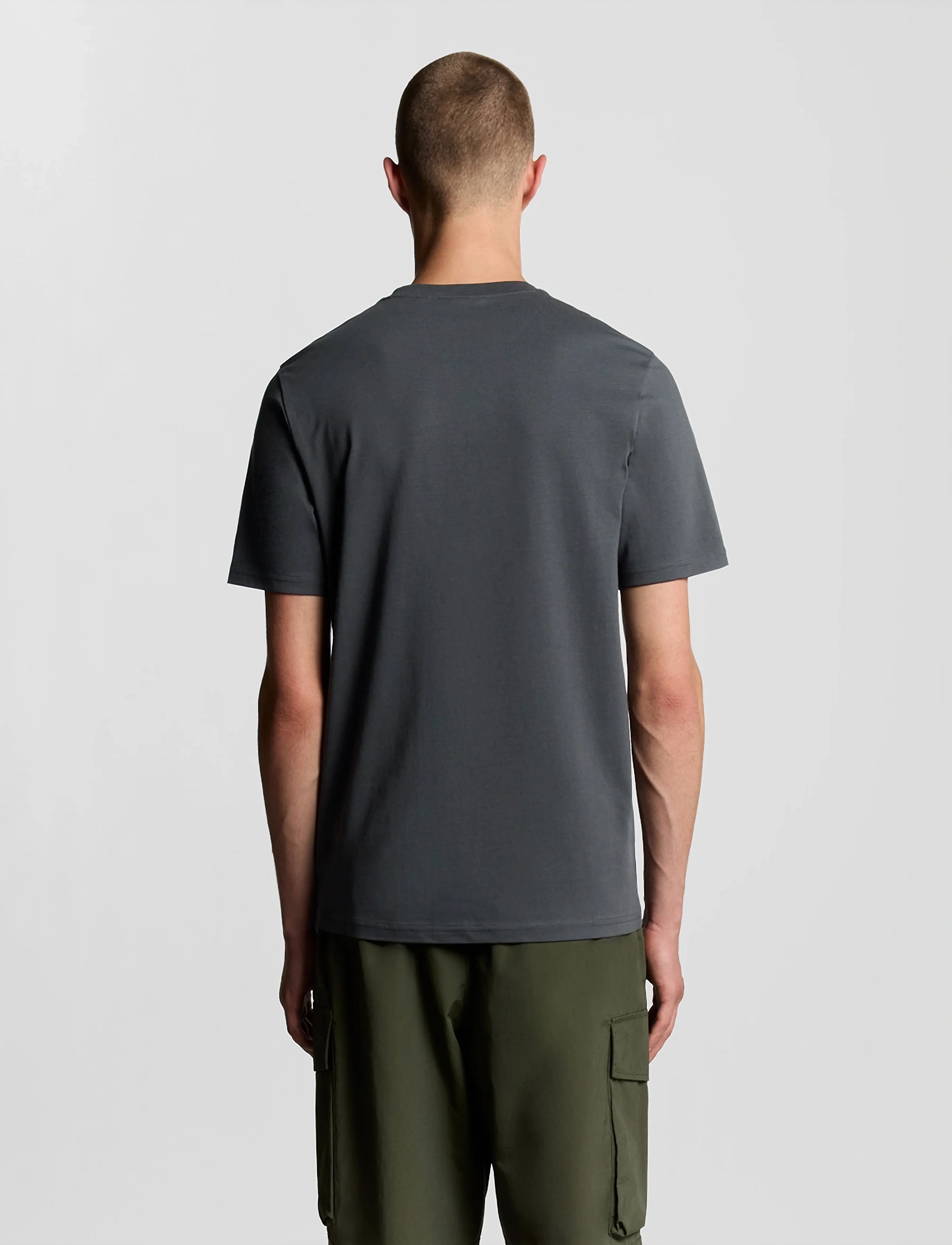 Lyle & Scott - Plain T-Shirt - kurzärmelig - w635 gunmetal - 3