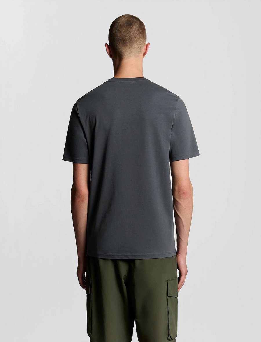 Lyle & Scott - Plain T-Shirt - kurzärmelig - w635 gunmetal - 3