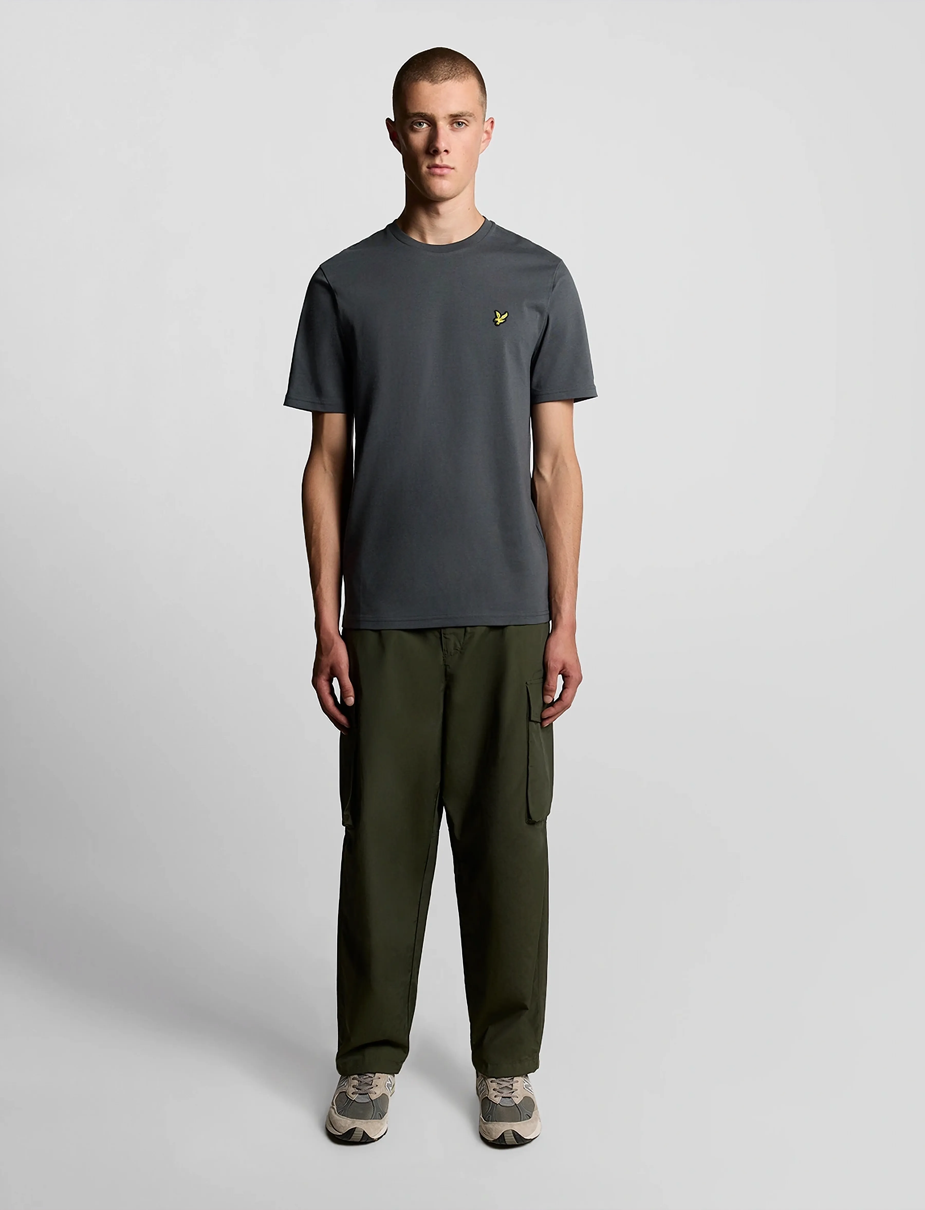 Lyle & Scott - Plain T-Shirt - kurzärmelig - w635 gunmetal - 5