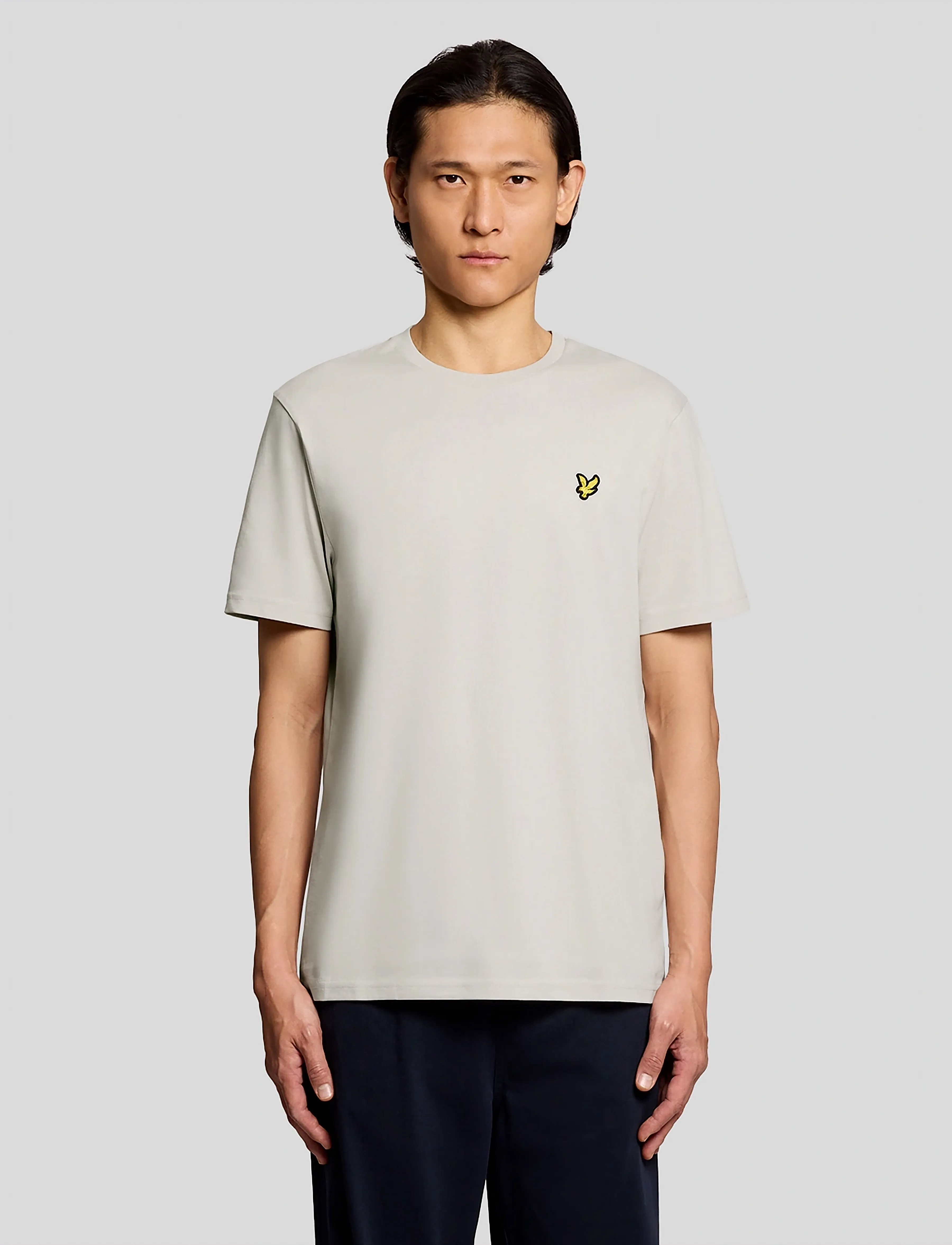Lyle & Scott Plain T-Shirt, XXL, T-shirts, Beige - Short-sleeved, Männerswear