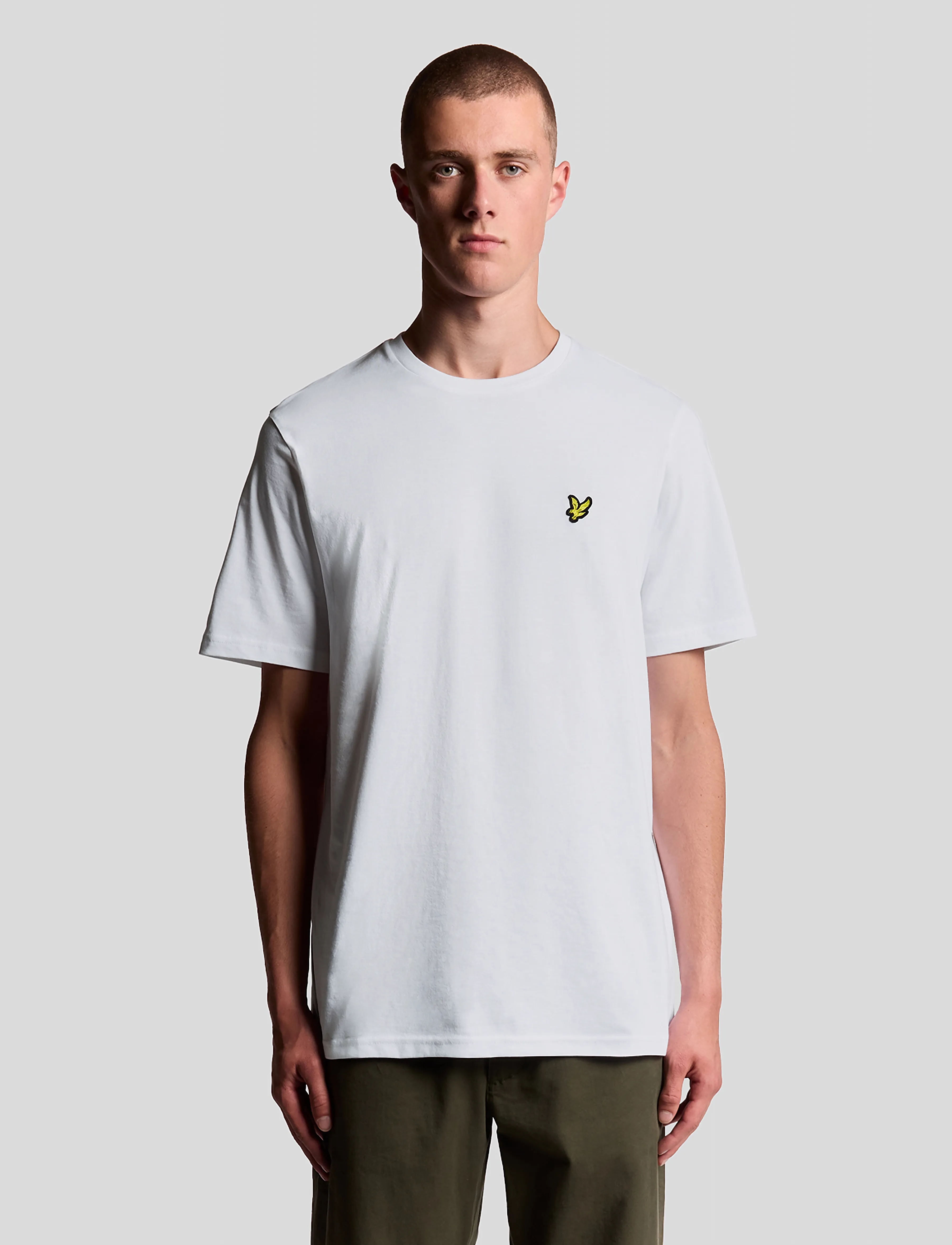 Lyle & Scott Plain T-Shirt, XS, T-shirts, Weiß - Short-sleeved, Männerswear