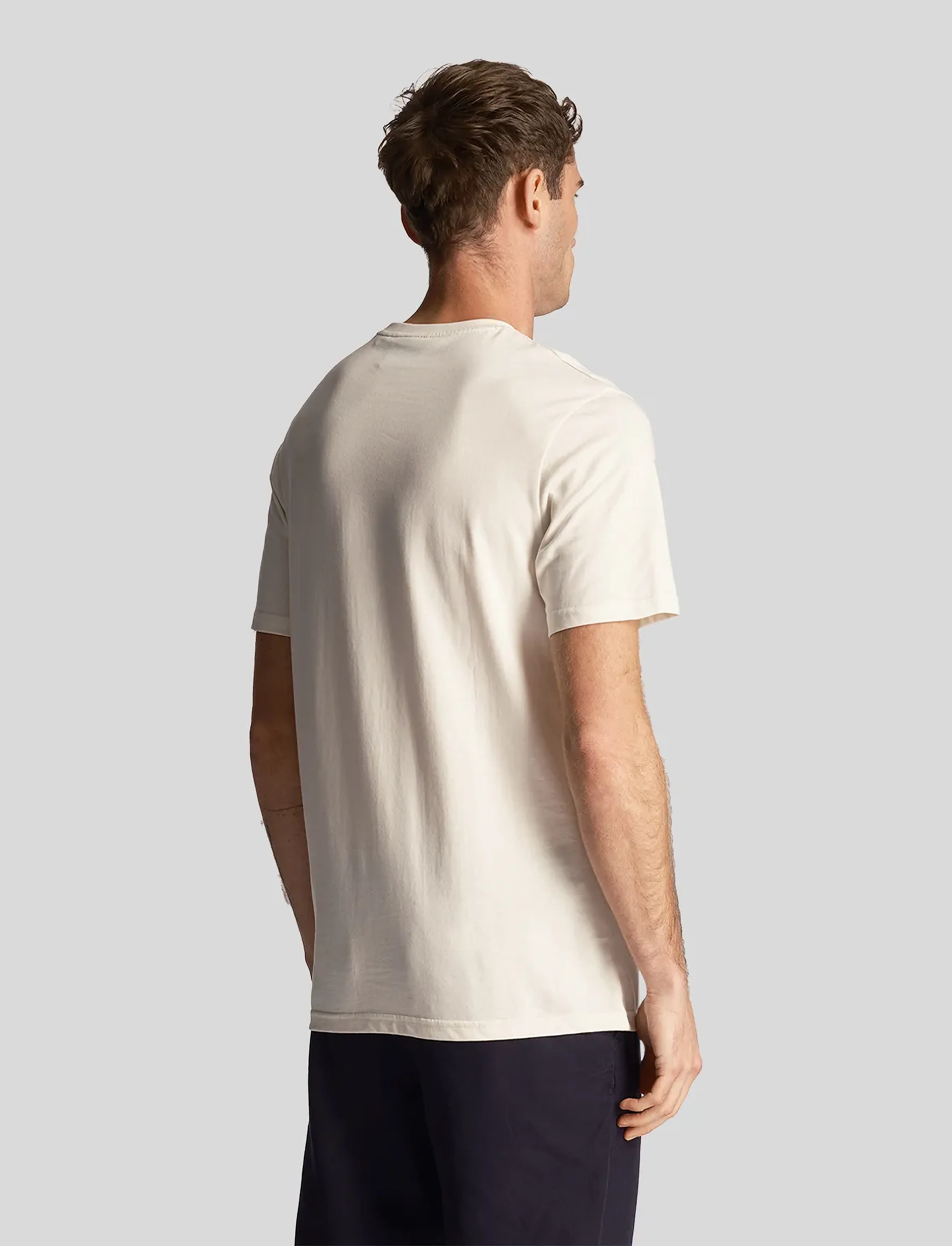 Lyle & Scott - Plain T-Shirt - laveste priser - x157 chalk - 3
