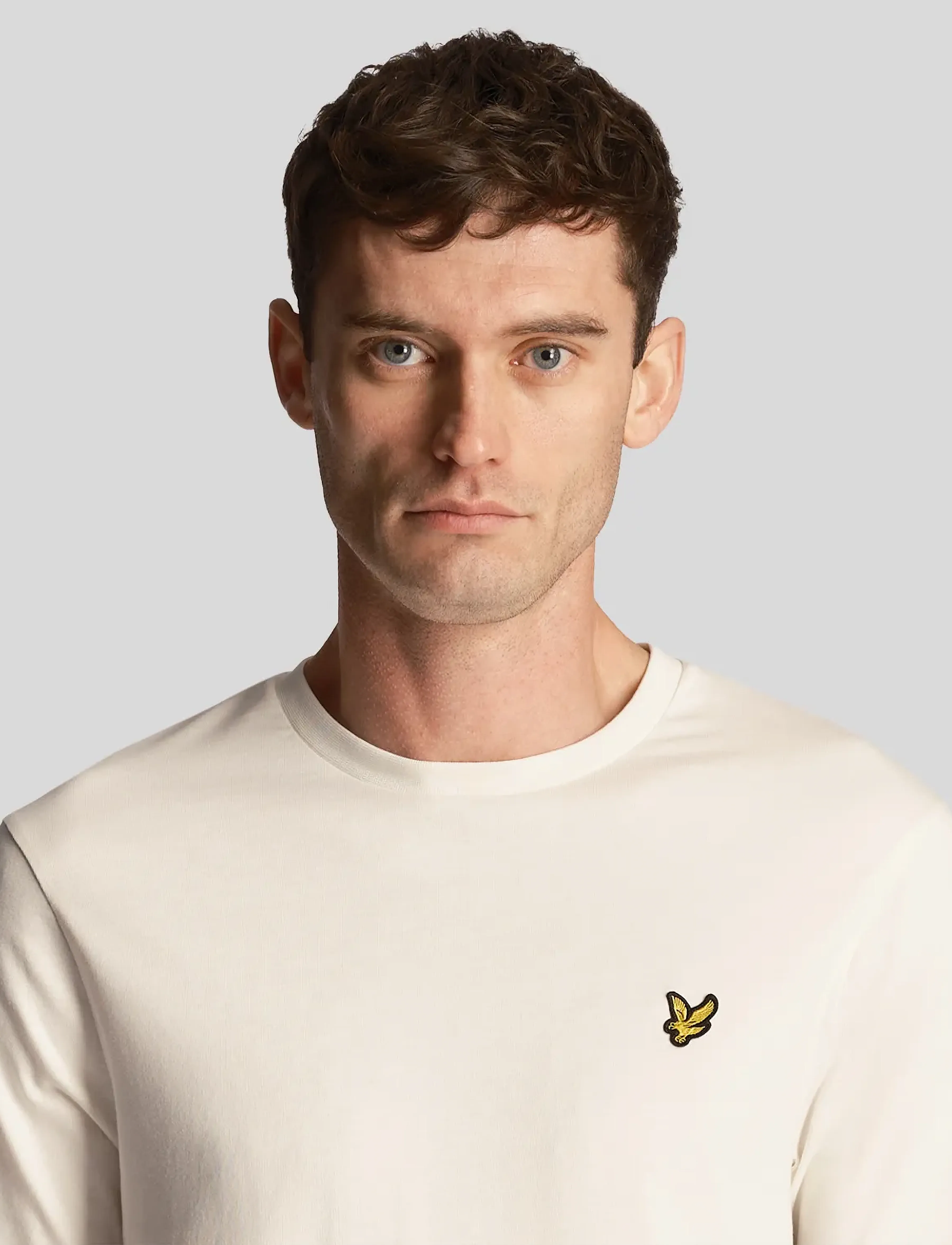 Lyle & Scott - Plain T-Shirt - laveste priser - x157 chalk - 4