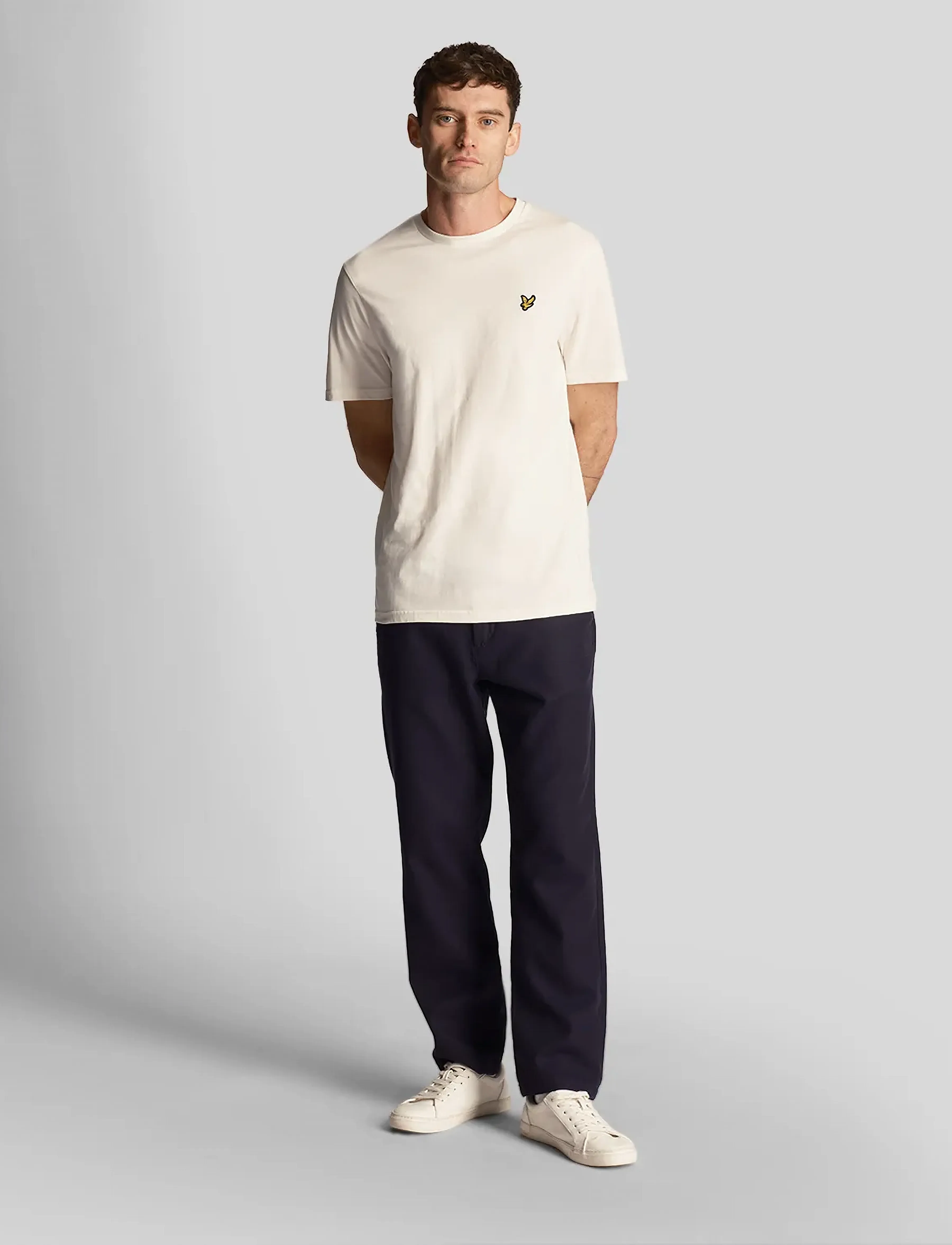 Lyle & Scott - Plain T-Shirt - laveste priser - x157 chalk - 5