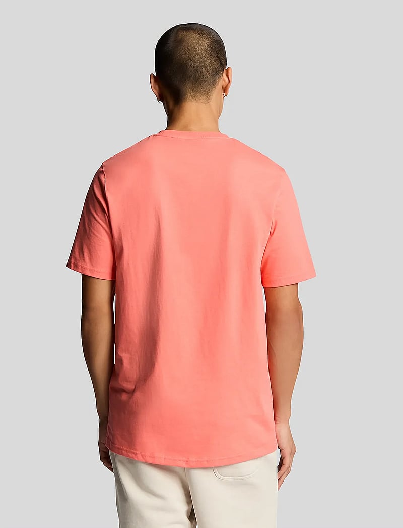 Lyle & Scott - Plain T-Shirt - kortärmade t-shirts - x586 coral stand - 3