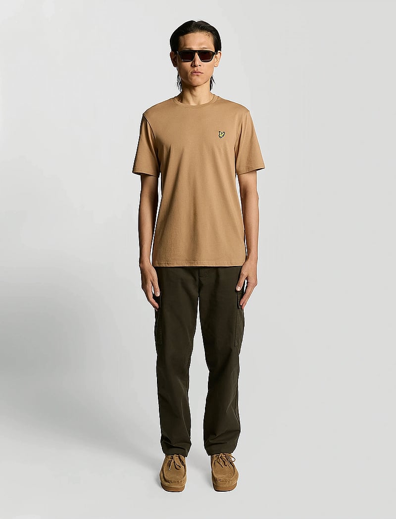 Lyle & Scott - Plain T-Shirt - kortärmade t-shirts - x851 tigers eye - 0