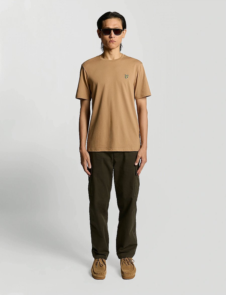 Lyle & Scott - Plain T-Shirt - kurzärmelig - x851 tigers eye - 0