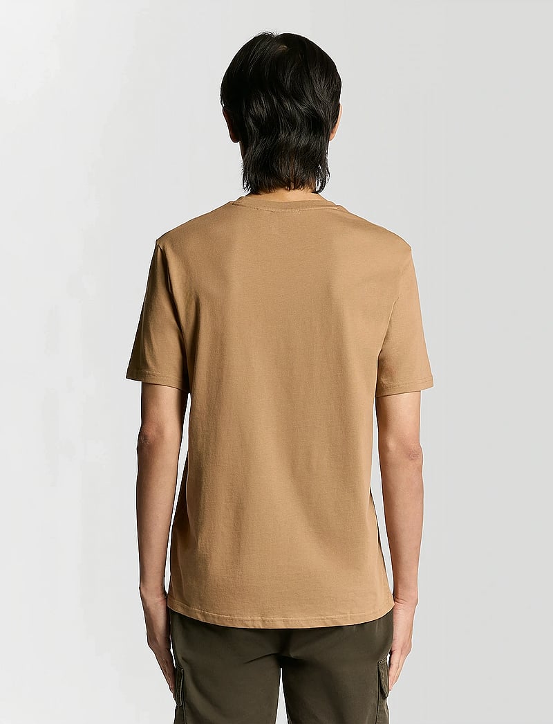 Lyle & Scott - Plain T-Shirt - kortärmade t-shirts - x851 tigers eye - 3