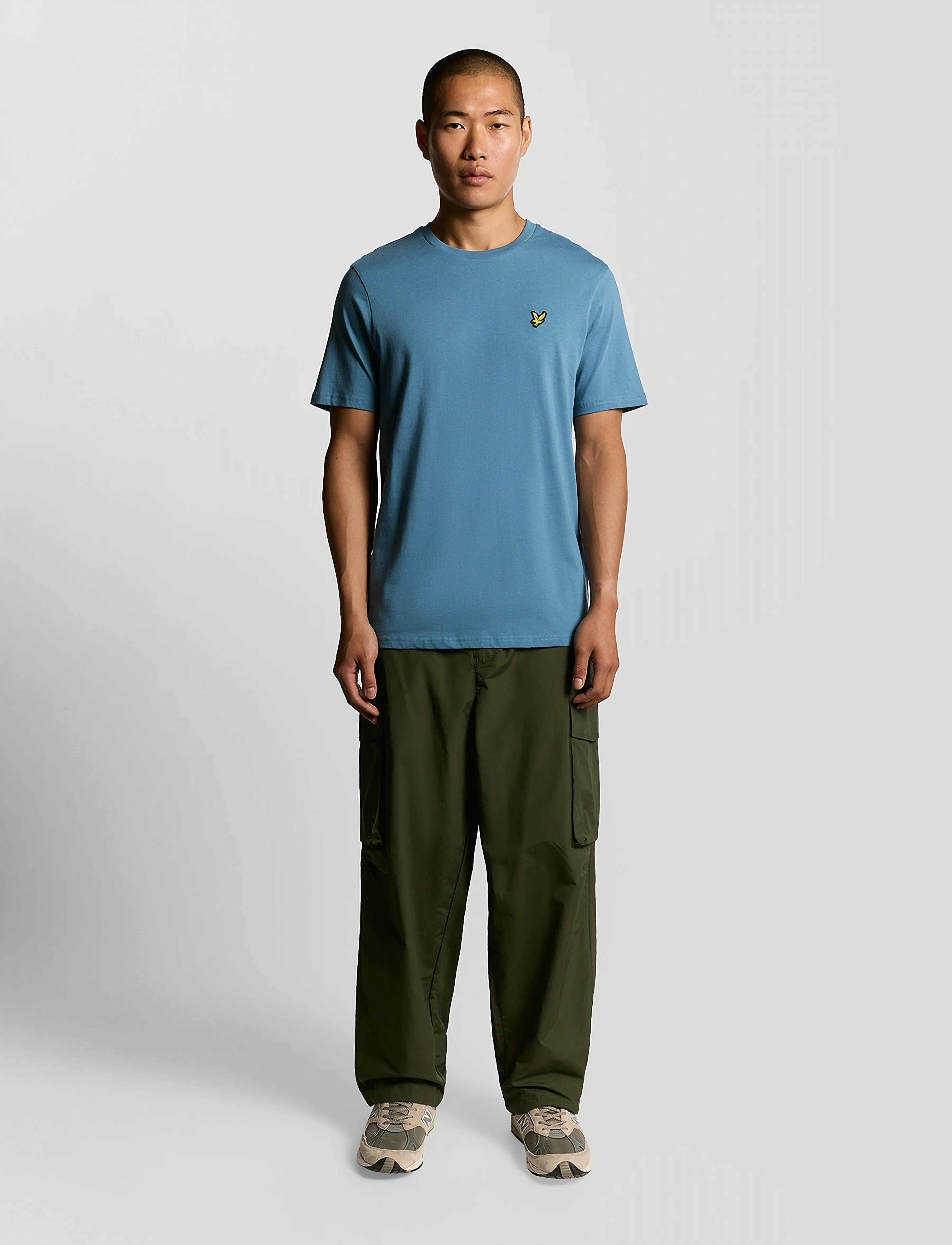 Lyle & Scott - Plain T-Shirt - laveste priser - x861 ocean sky - 4
