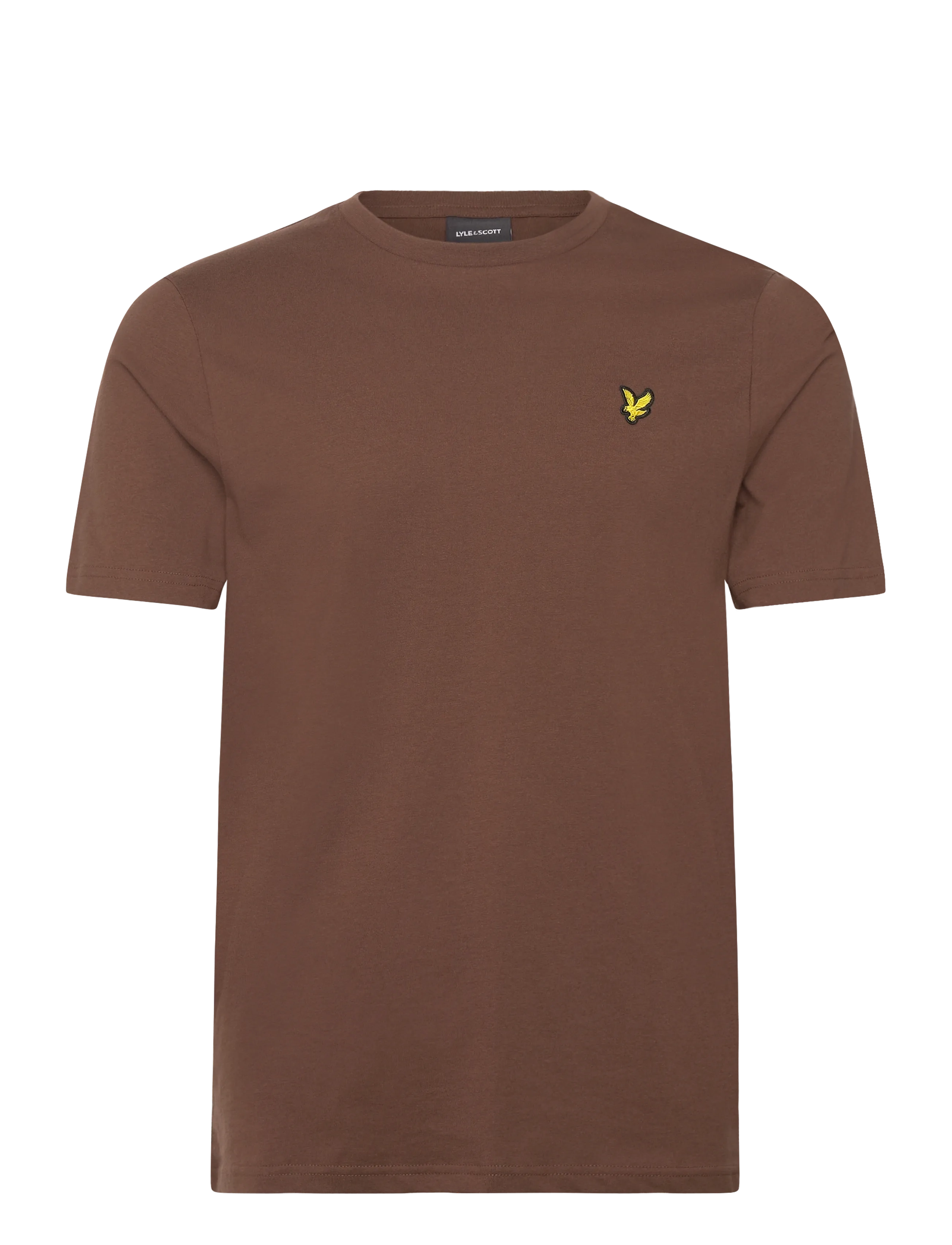 Lyle & Scott Plain T-Shirt - Kläder - Y045 BOTTLE BROWN / brown