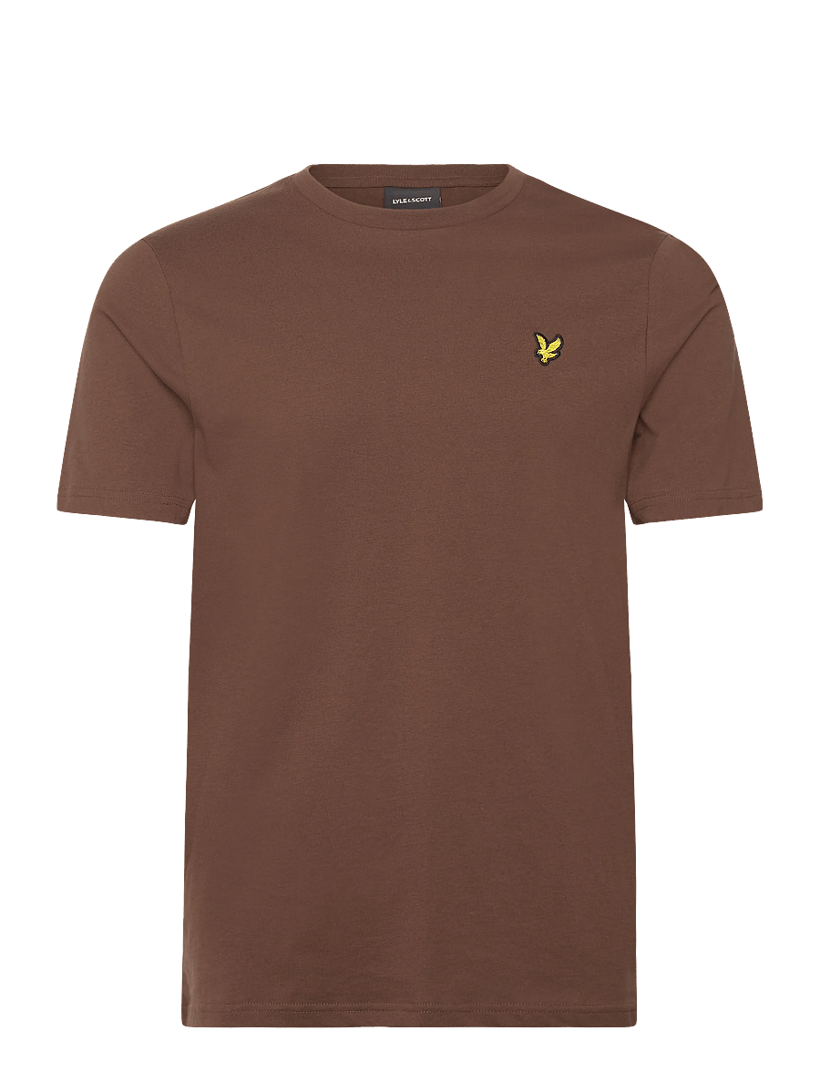 Lyle & Scott - Plain T-Shirt - lühikeste varrukatega t-särgid - y045 bottle brown - 1