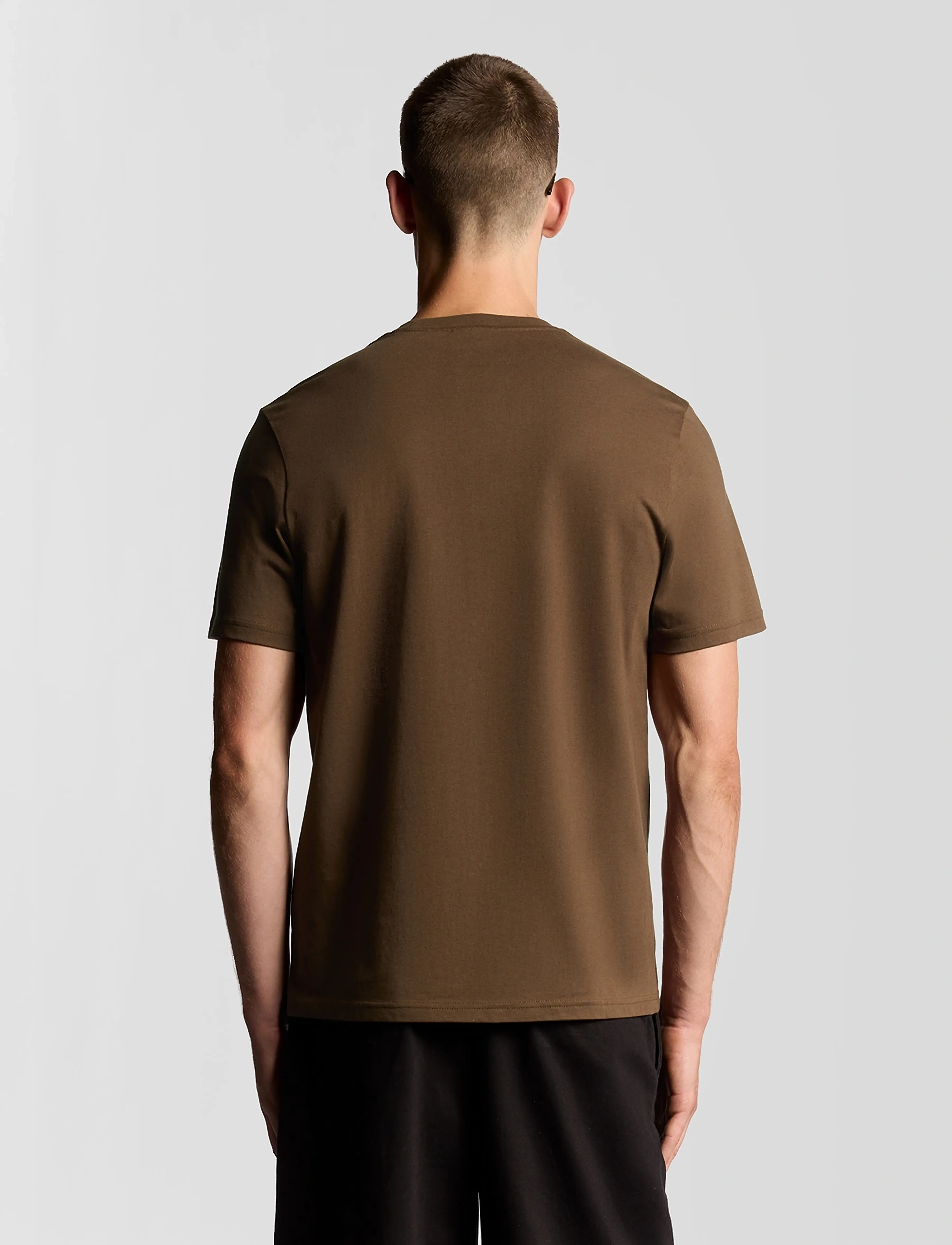 Lyle & Scott - Plain T-Shirt - laveste priser - y045 bottle brown - 3
