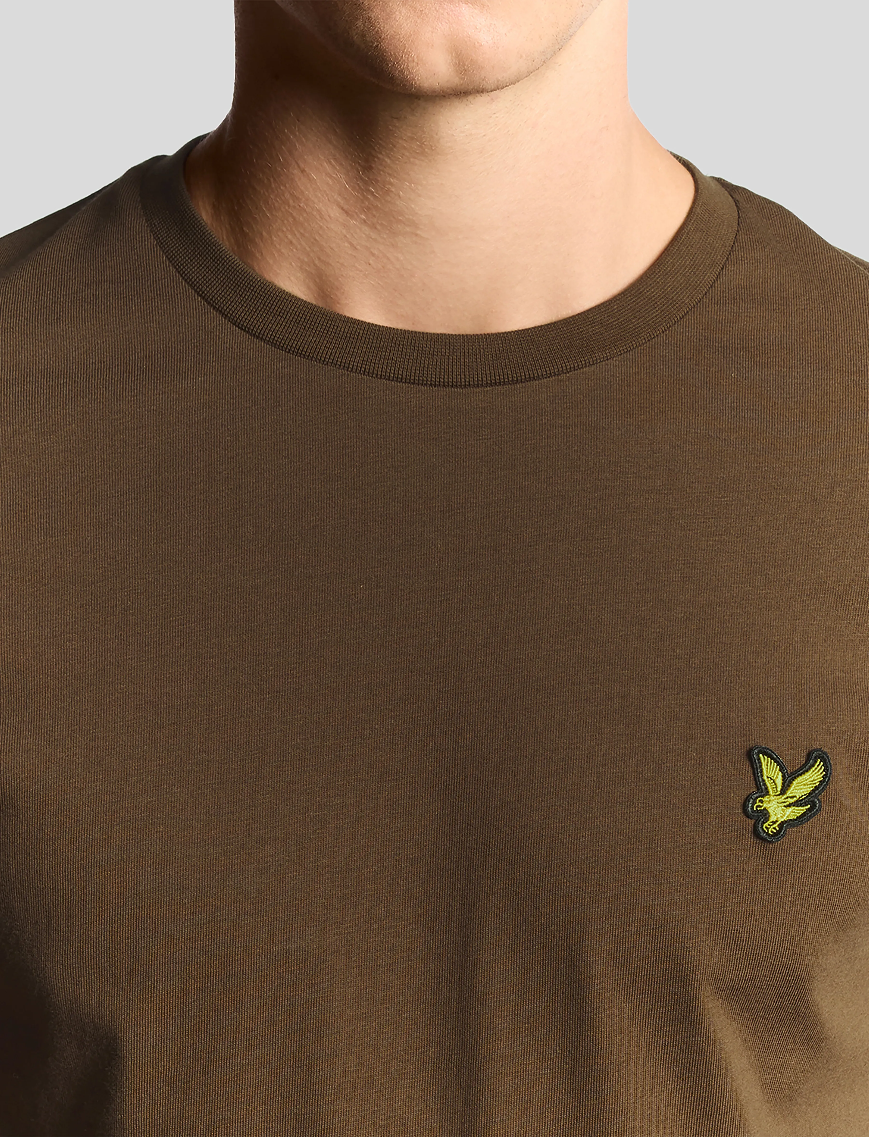 Lyle & Scott - Plain T-Shirt - laveste priser - y045 bottle brown - 4