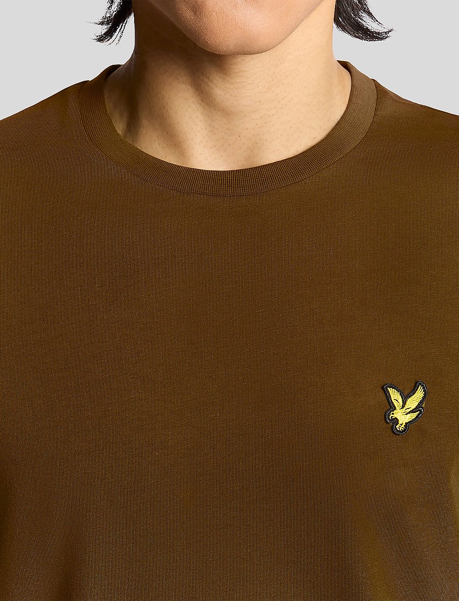 Lyle & Scott - Plain T-Shirt - short-sleeved t-shirts - y048 tree green - 4