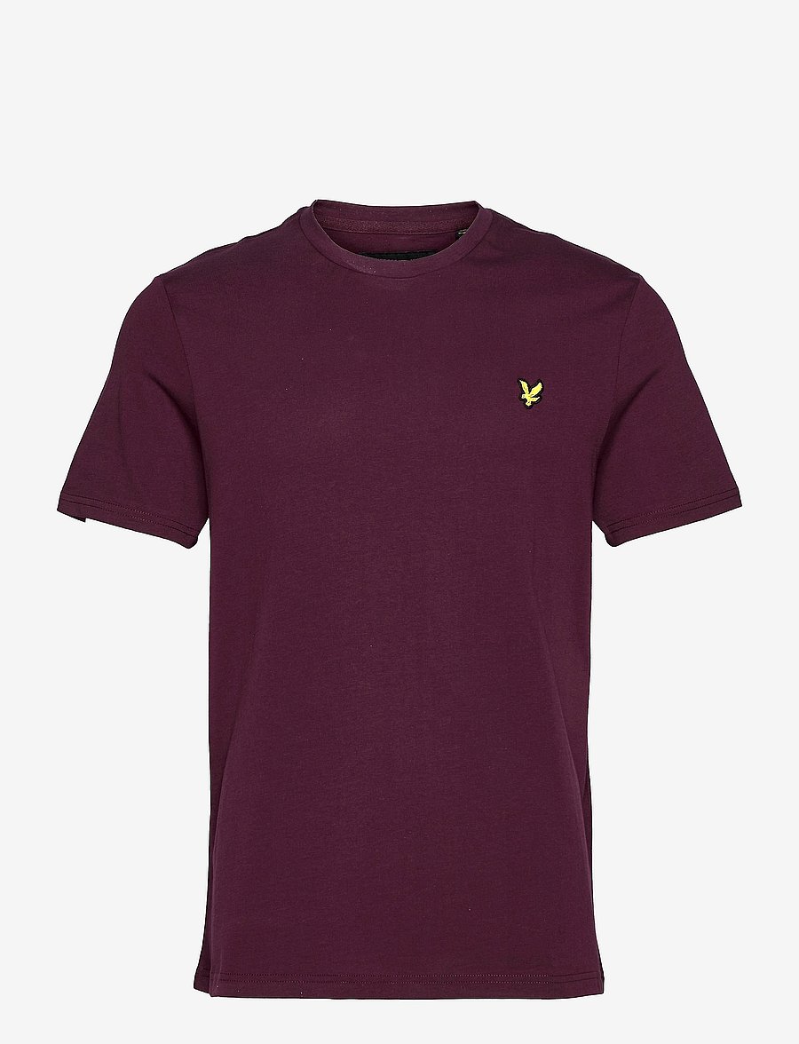Lyle & Scott - Plain T-Shirt - short-sleeved t-shirts - z562 burgundy - 1