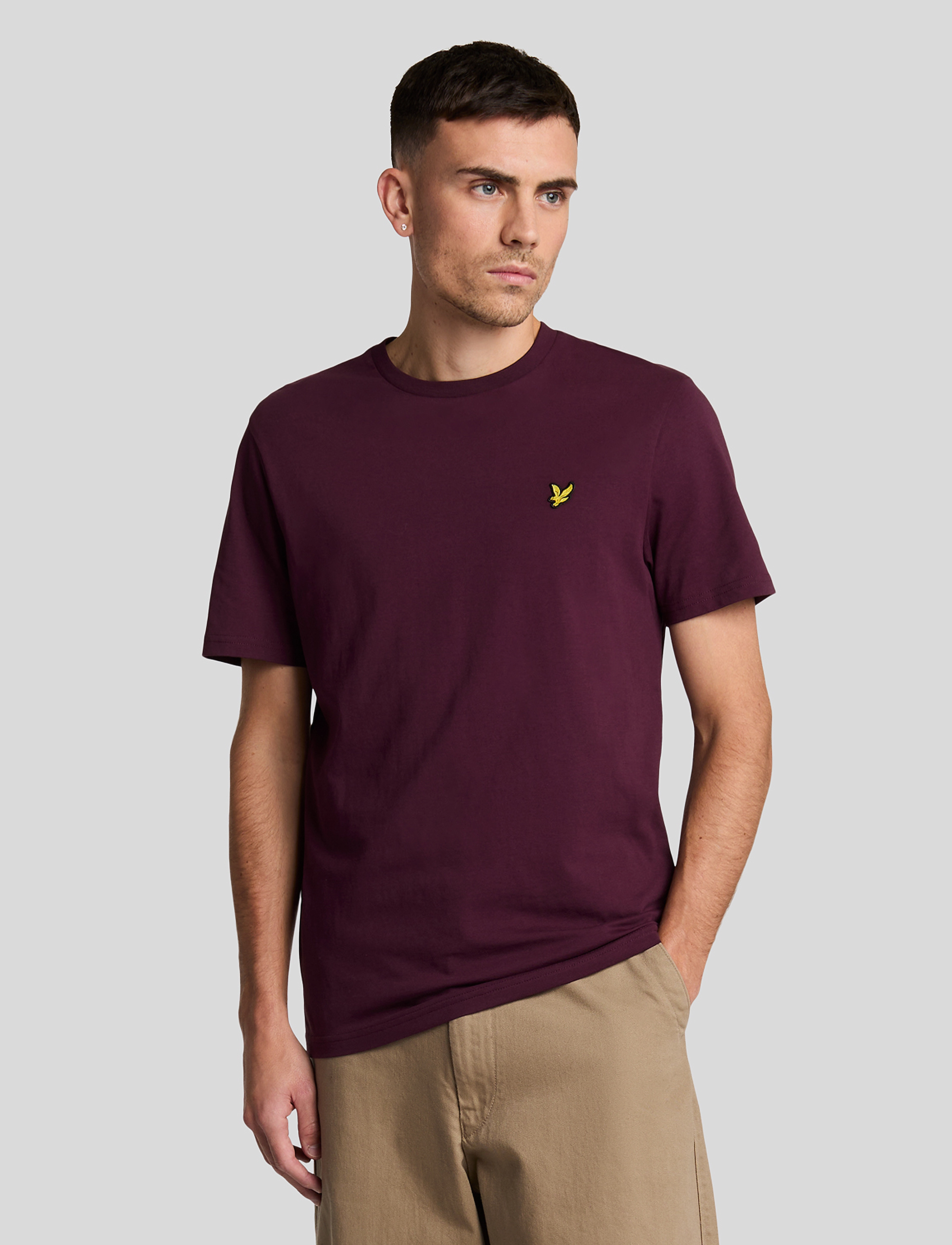 Lyle & Scott Plain T-Shirt - T-Shirts - Z562 BURGUNDY / purple