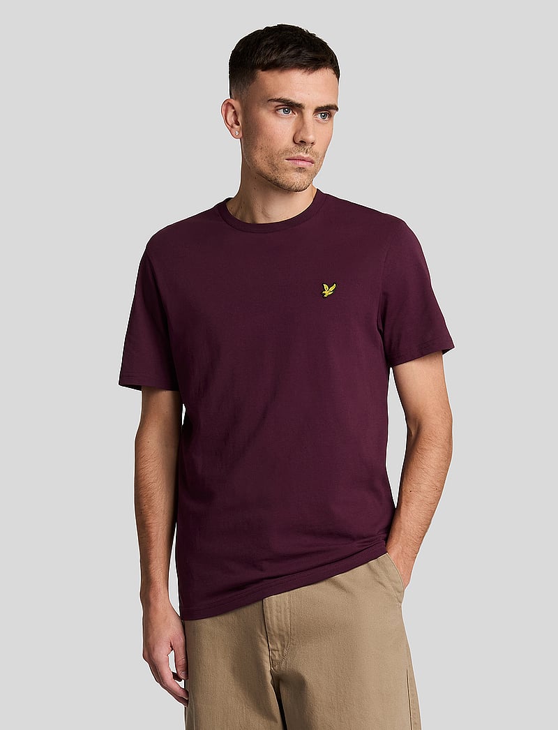 Lyle & Scott - Plain T-Shirt - kurzärmelig - z562 burgundy - 0