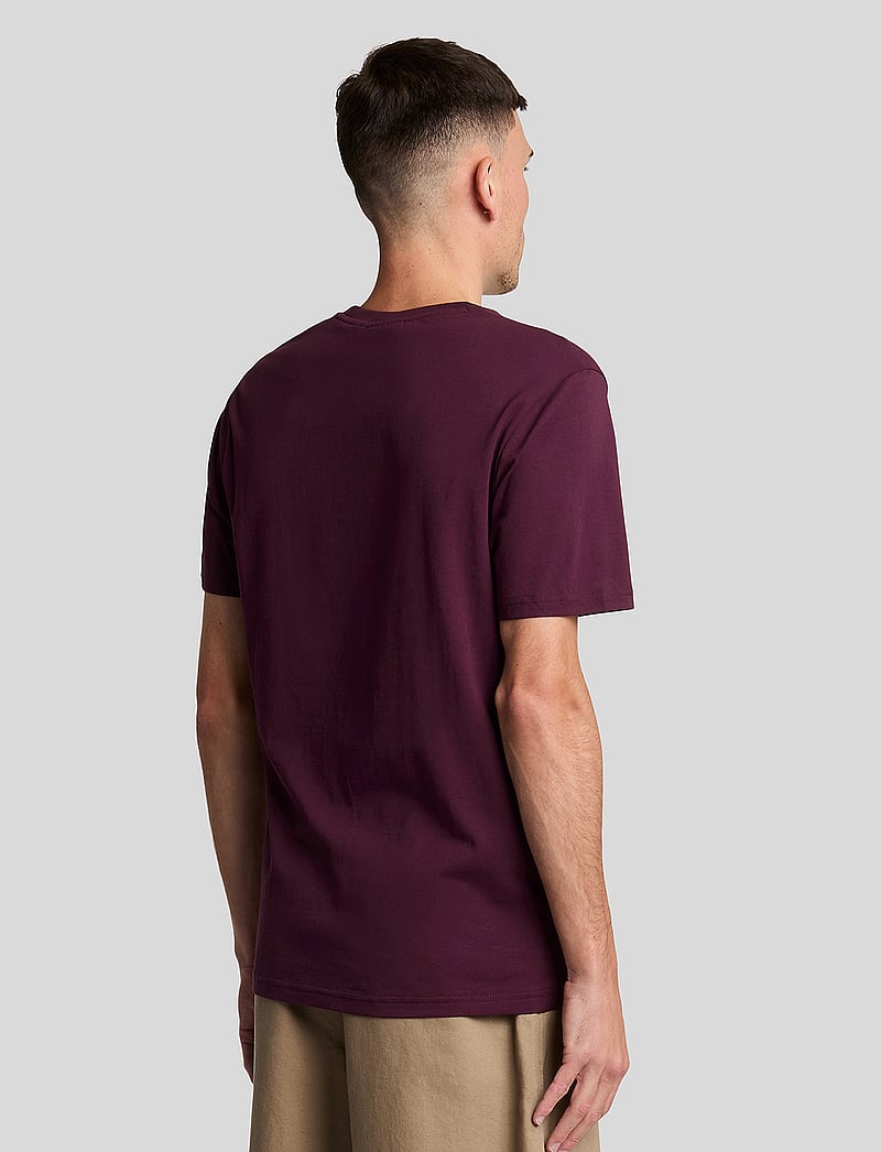 Lyle & Scott - Plain T-Shirt - kurzärmelig - z562 burgundy - 3