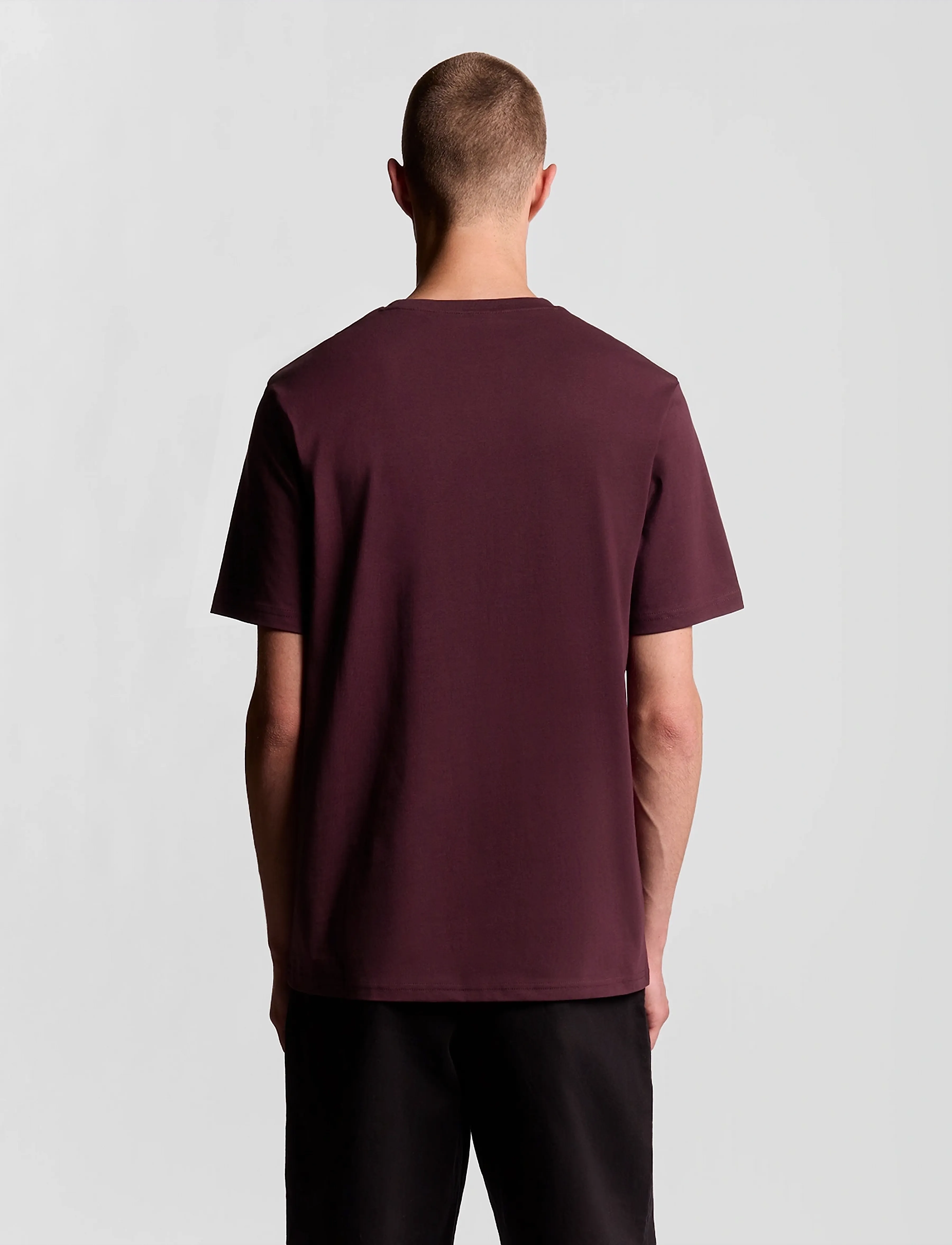 Lyle & Scott - Plain T-Shirt - kortærmede t-shirts - z562 burgundy - 3