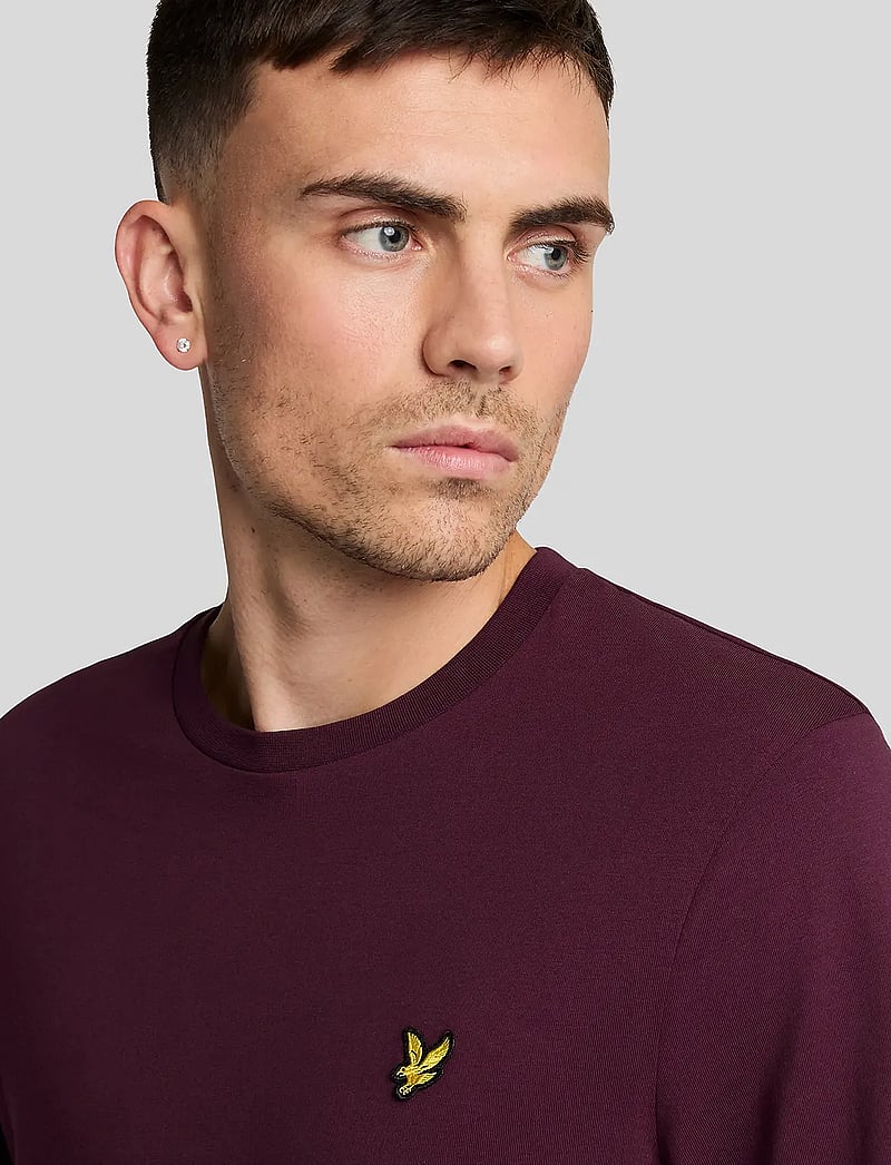 Lyle & Scott - Plain T-Shirt - kurzärmelig - z562 burgundy - 4