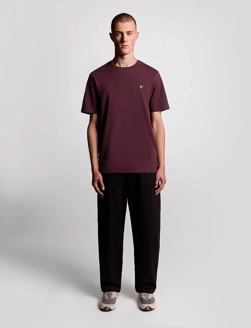 Lyle & Scott - Plain T-Shirt - kurzärmelig - z562 burgundy - 5