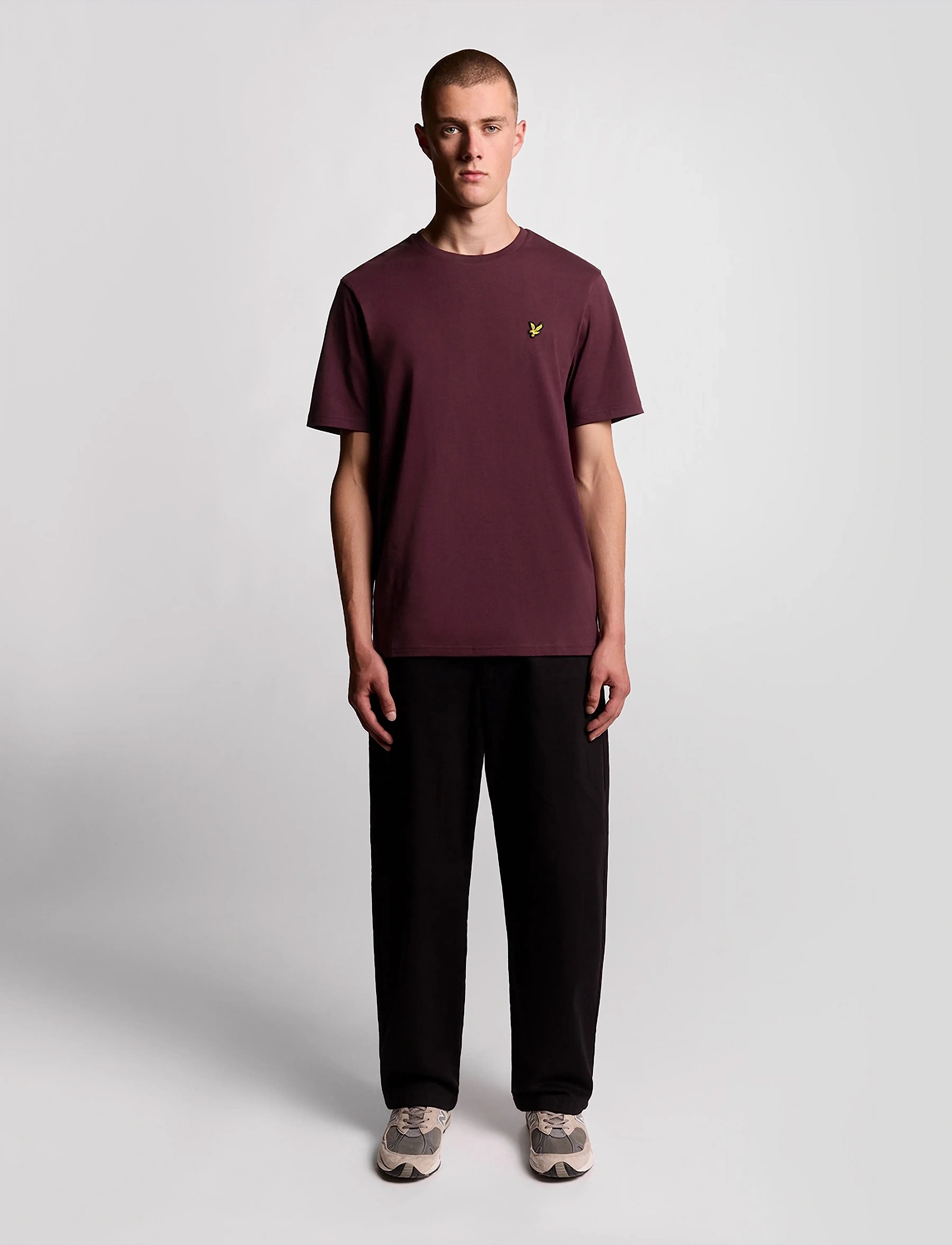 Lyle & Scott - Plain T-Shirt - short-sleeved t-shirts - z562 burgundy - 5