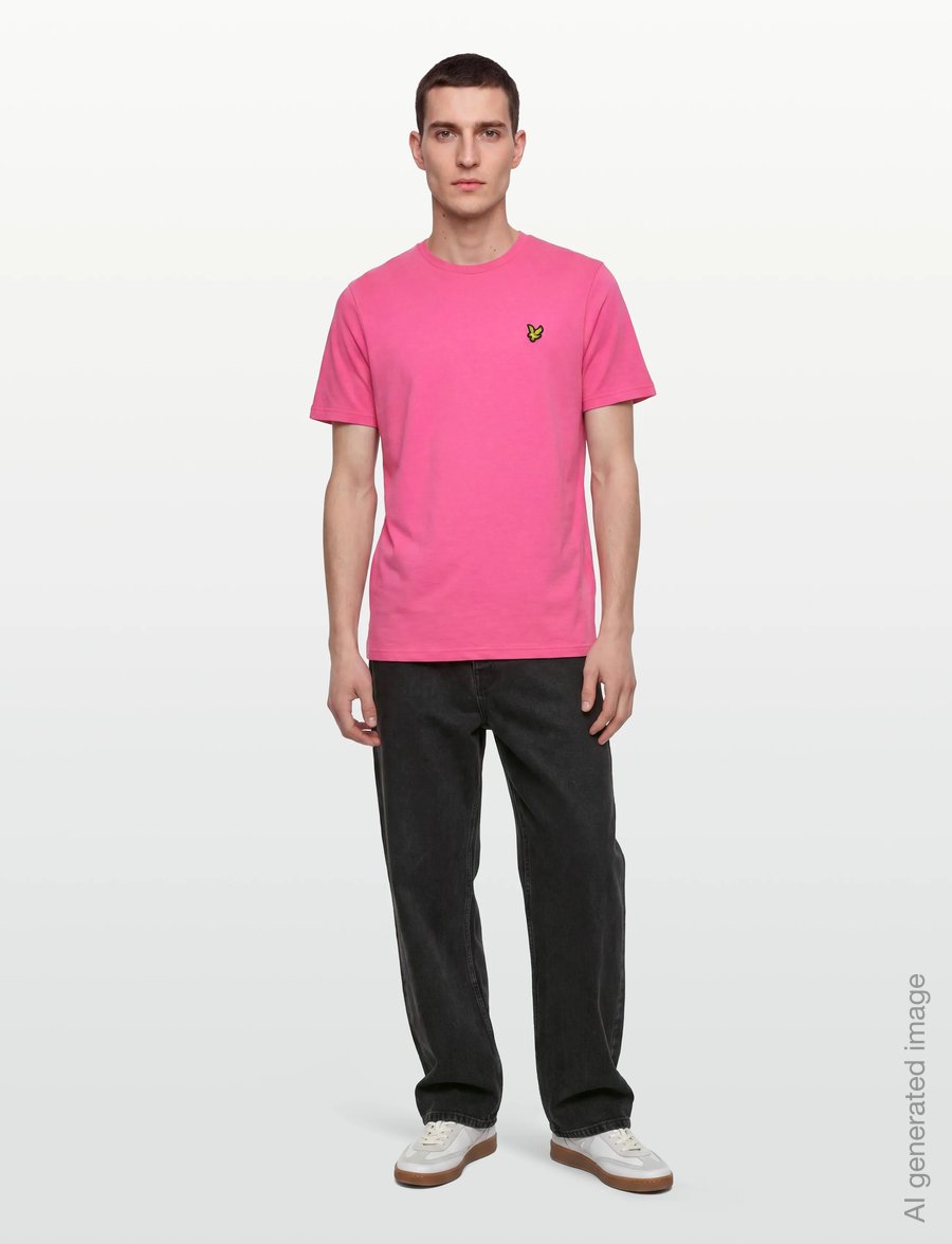 Lyle & Scott - Plain T-Shirt - kortärmade t-shirts - hot pink - 0