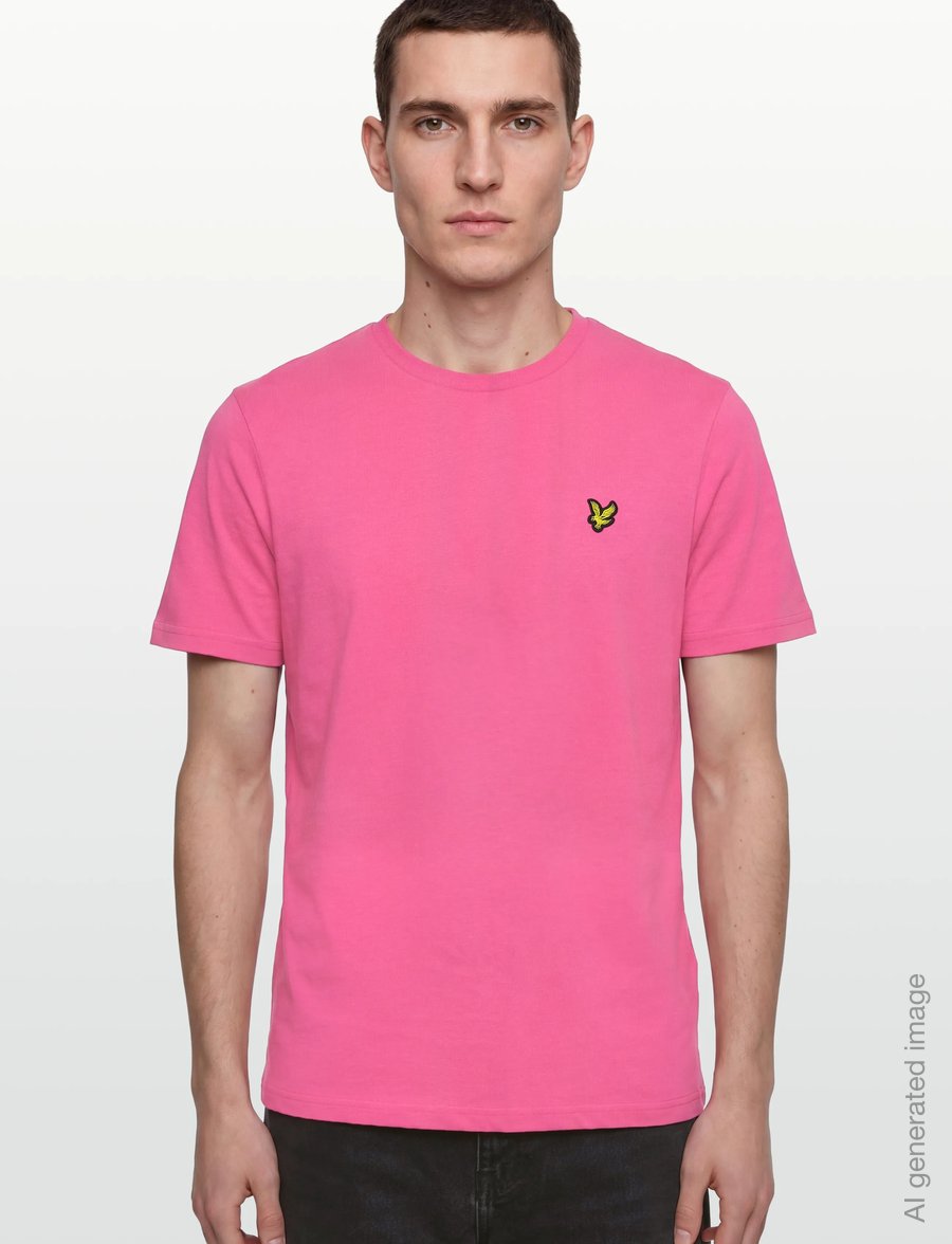 Lyle & Scott - Plain T-Shirt - kortärmade t-shirts - hot pink - 3