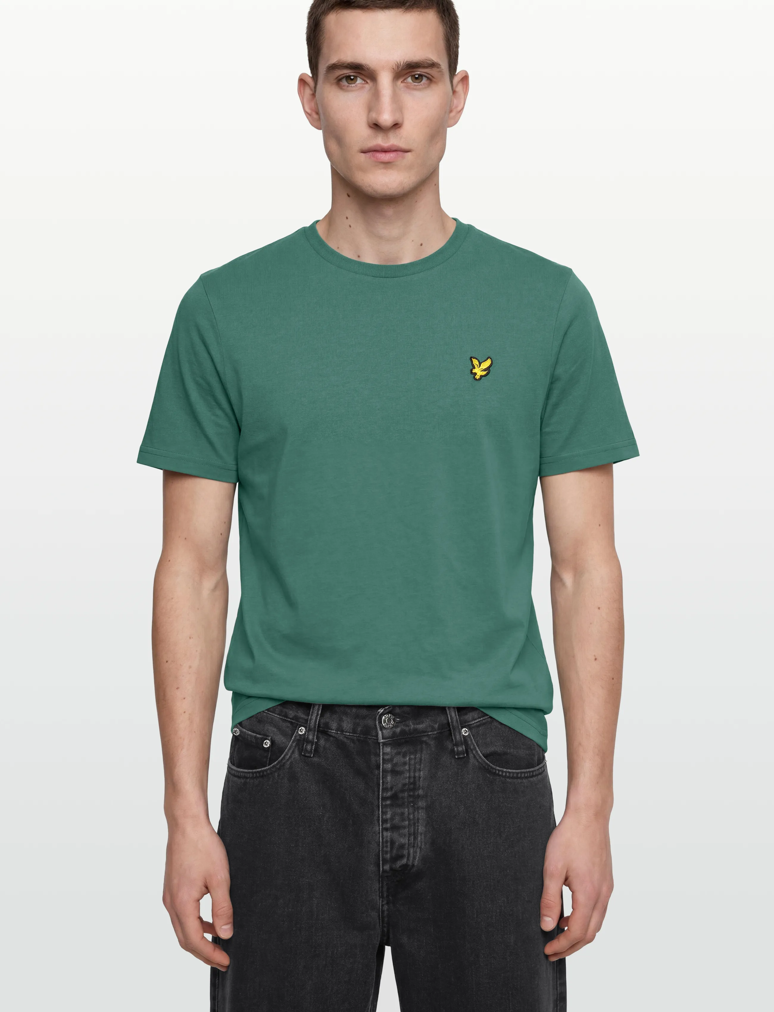 Lyle & Scott - Plain T-Shirt - short-sleeved t-shirts - w130 everglade - 3
