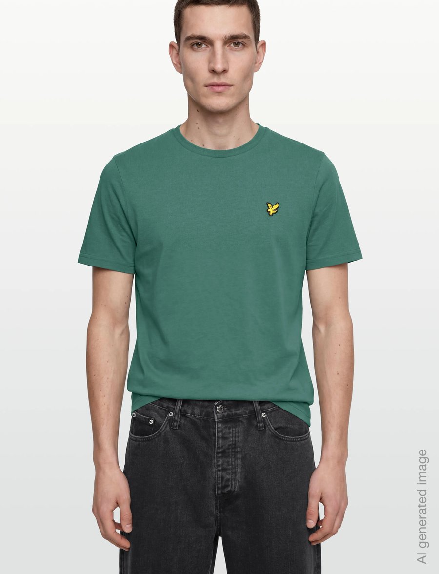 Lyle & Scott - Plain T-Shirt - kurzärmelige t-shirts - w130 everglade - 3