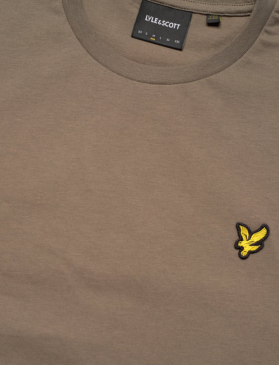 Lyle & Scott - Plain T-Shirt - kurzärmelige t-shirts - x569 khaki ash - 5