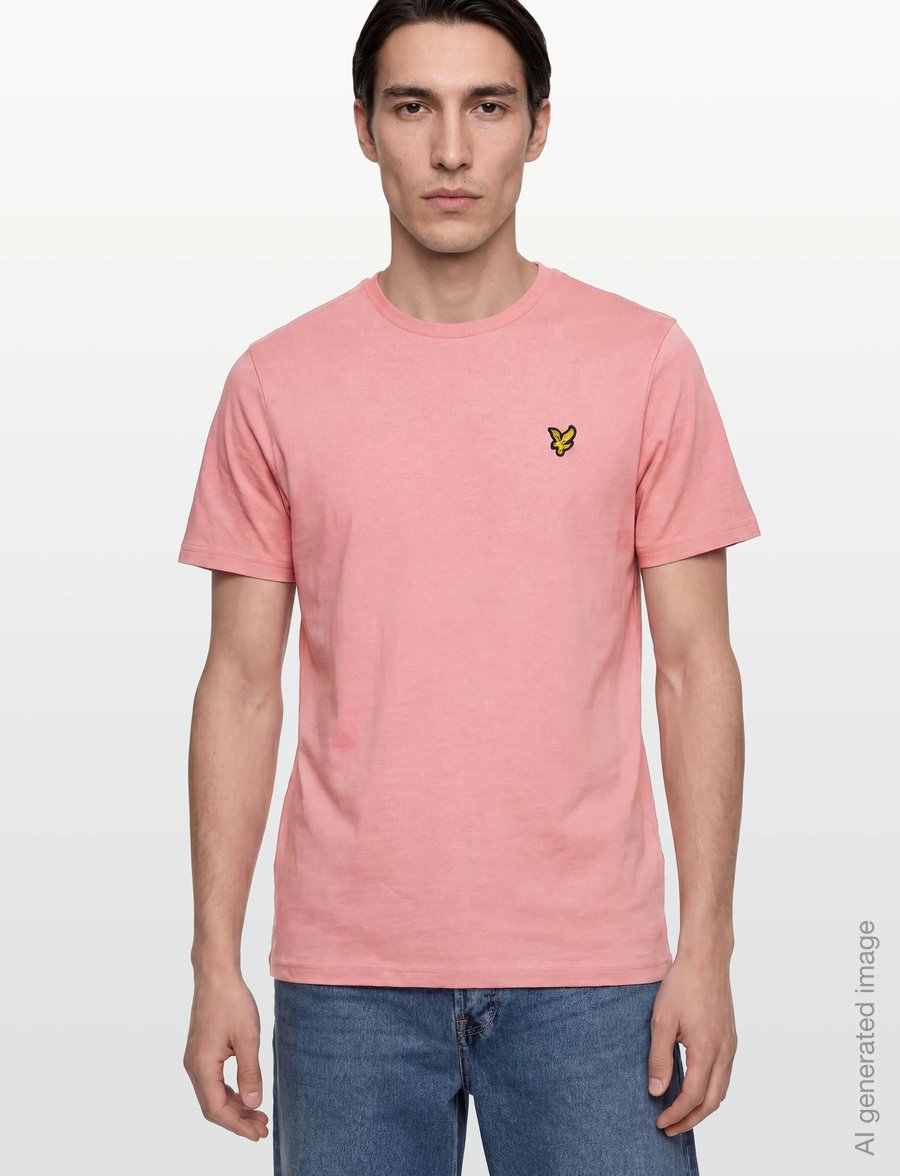 Lyle & Scott - Plain T-Shirt - kurzärmelige t-shirts - y120 pink grapefruit - 3