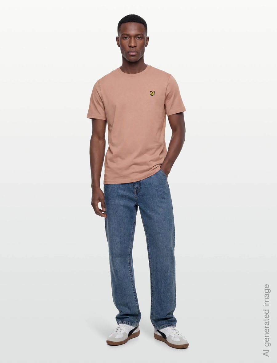 Lyle & Scott - Plain T-Shirt - lühikeste varrukatega t-särgid - y121 barley - 0